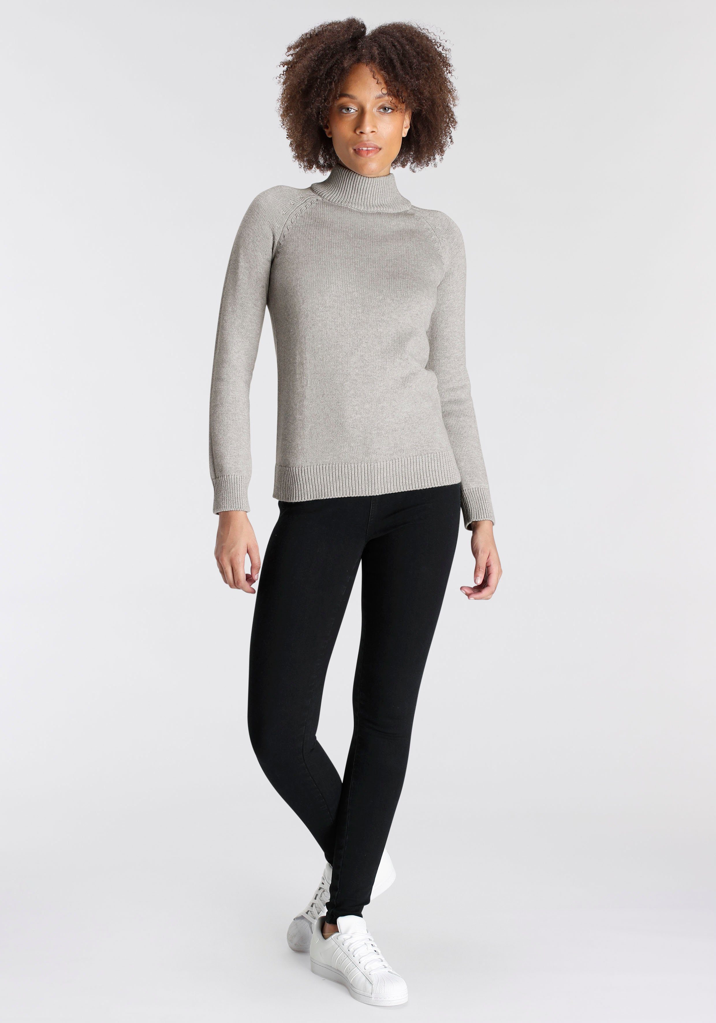 Arizona Coltrui Rollneck in effen kleur