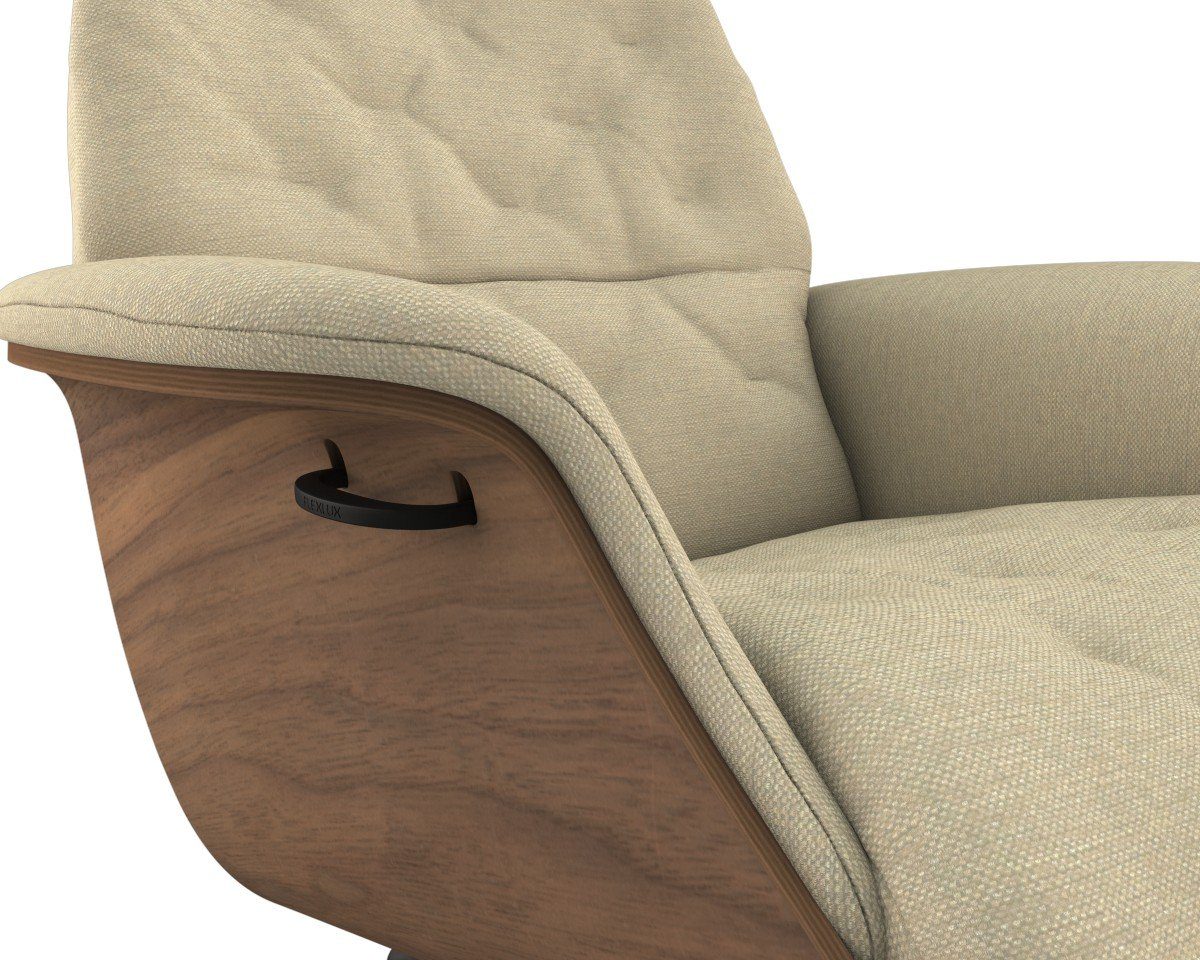 FLEXLUX Relaxfauteuil Volden, functionele stoel, gestoffeerde stoel, armleuningen, TV-fauteuil