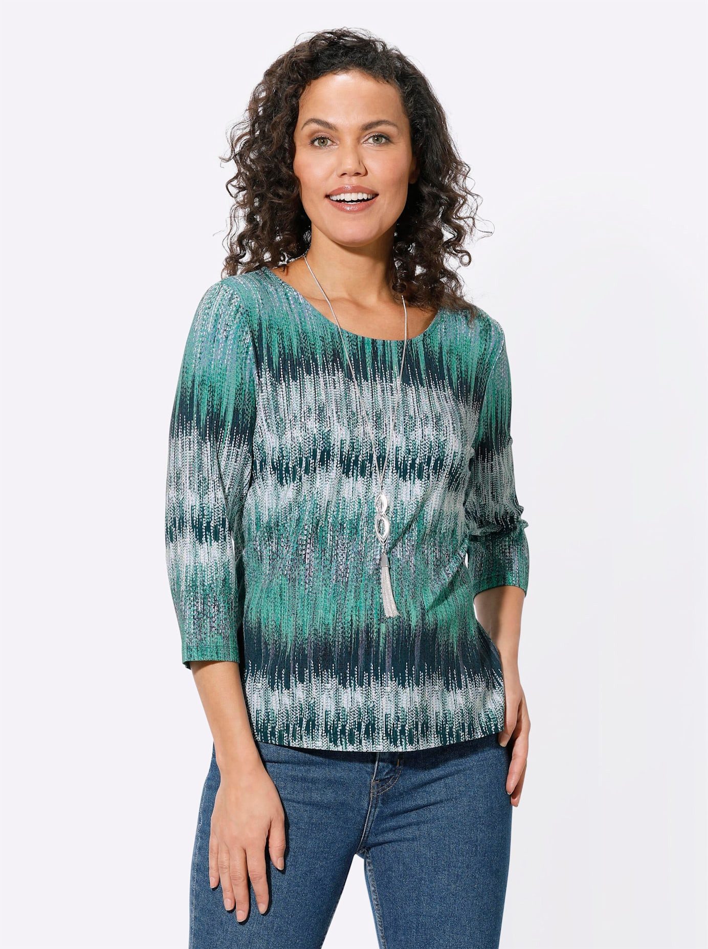 Casual Looks Shirt met 3/4 mouwen Shirt (1-delig)