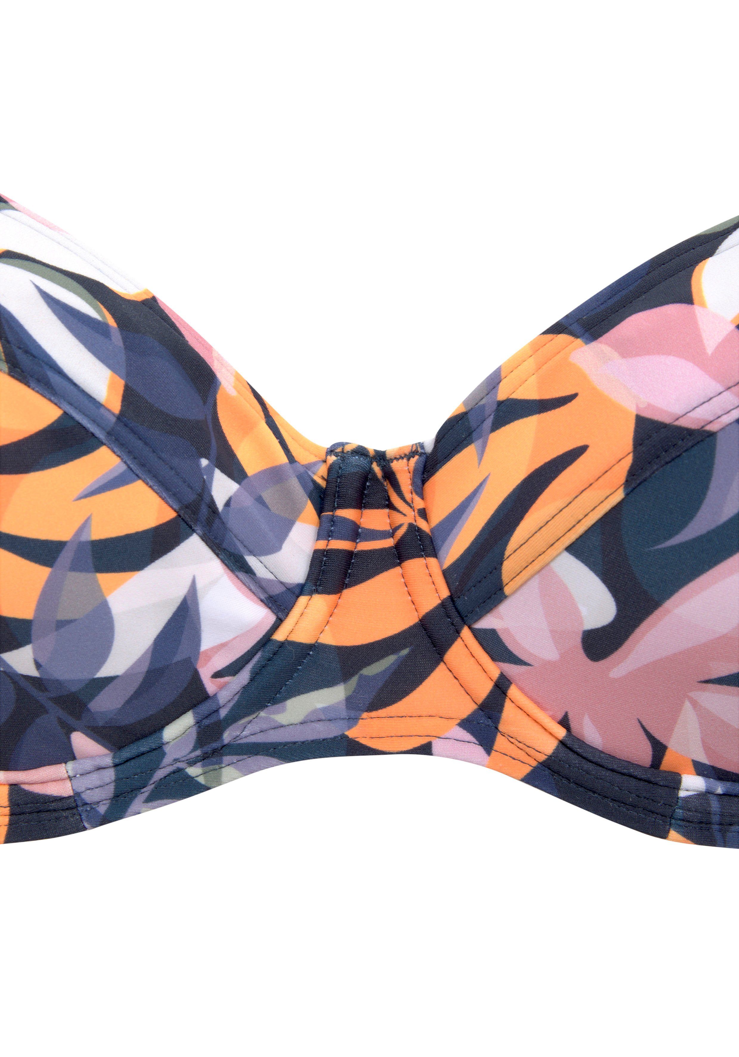 active by Lascana Bikinitop met beugels WAVE brede bandjes