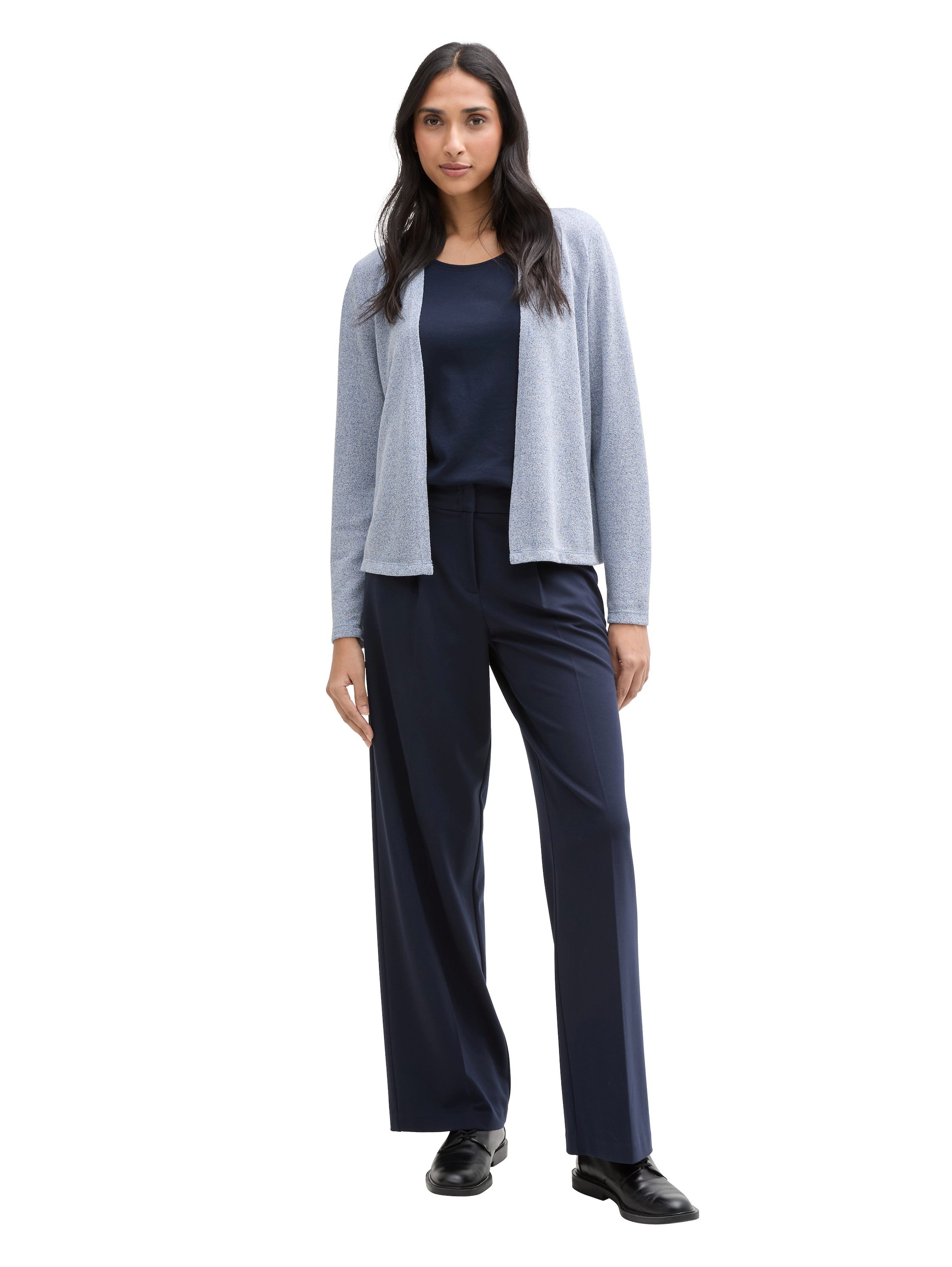 Tom Tailor Cardigan open aan de voorkant en kraagloos