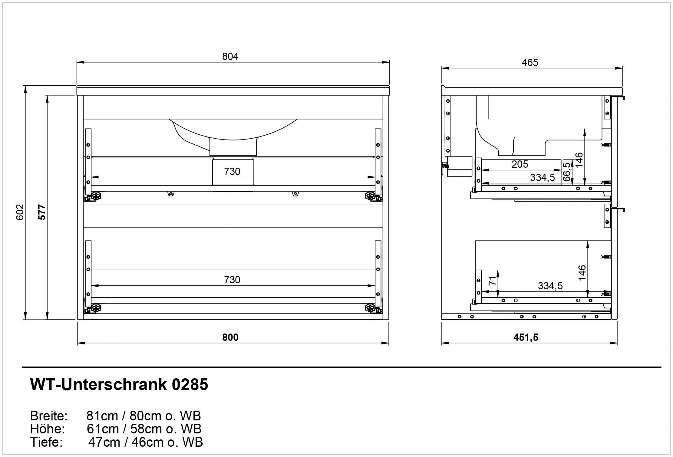 GERMANIA Badkamerserie Crandon incl. wastafelkast, spiegelkast, kast en plank (4-delig)