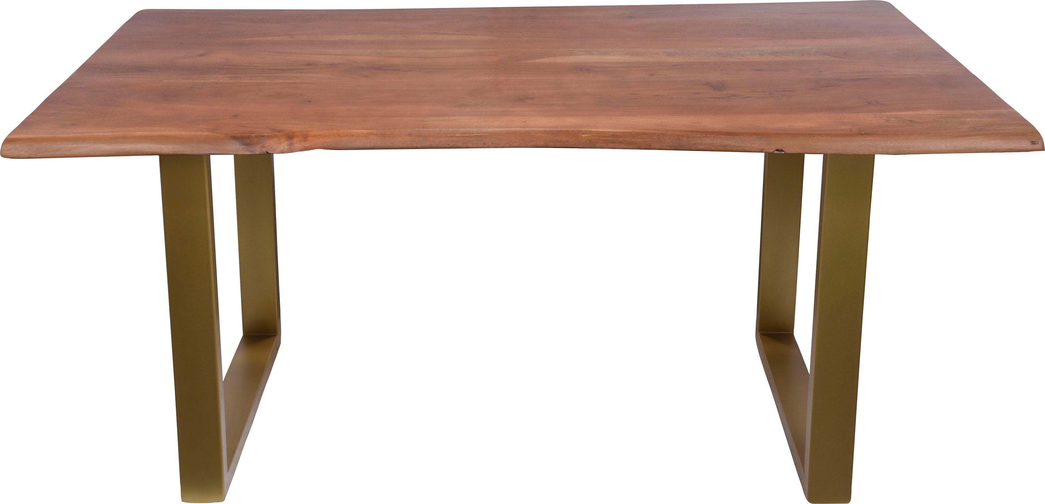 SIT Eettafel Tops&Tables met elegant goudkleurig frame