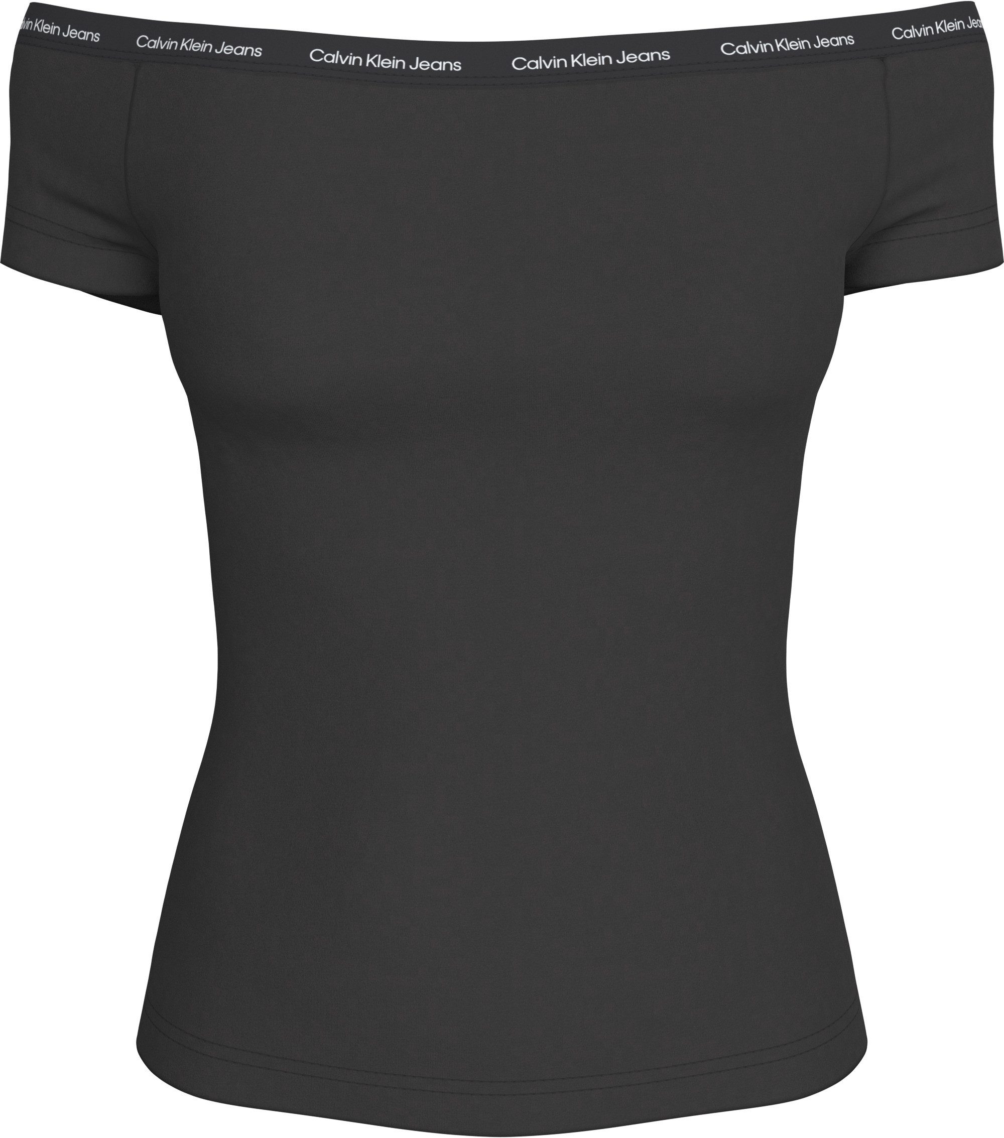 Calvin Klein T-shirt LOGO ELASTIC BARDOT TOP