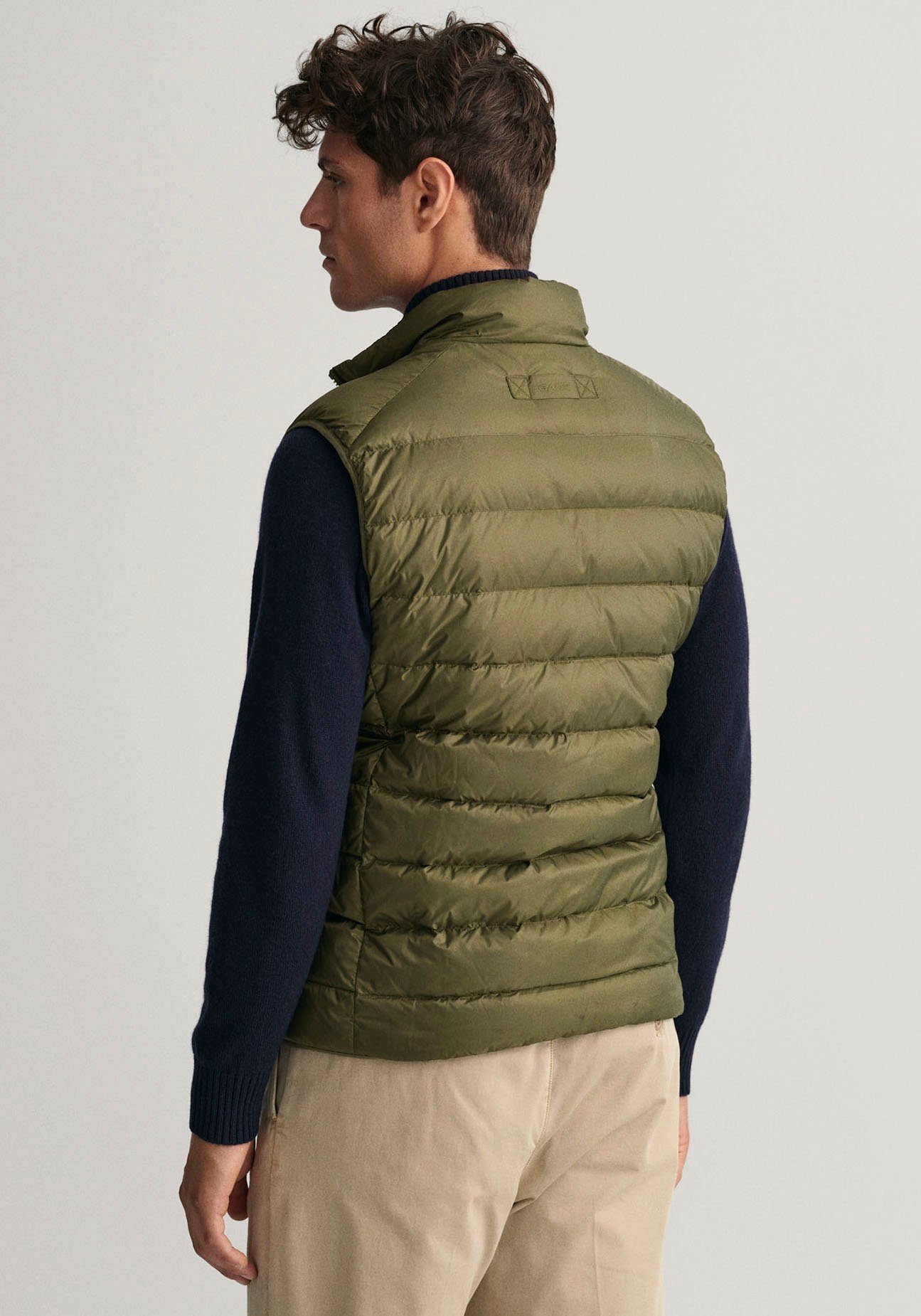 Gant Bodywarmer Light Gilet in streep gestikte look