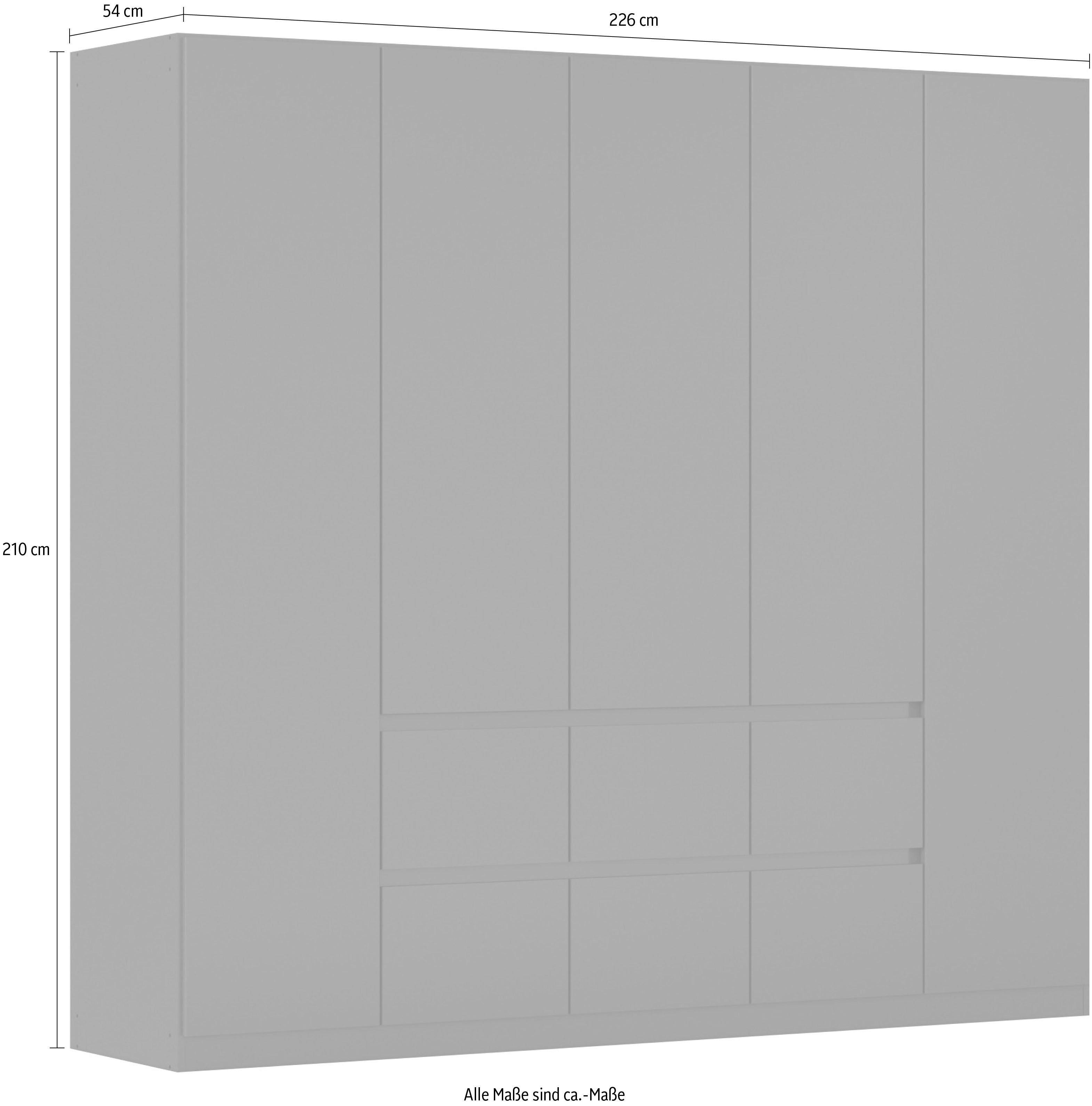 rauch Draaideurkast Kledingkast kast garderobe garderobekast MAINZ greeploze front, buitendeuren met push-to-open functie made in germany