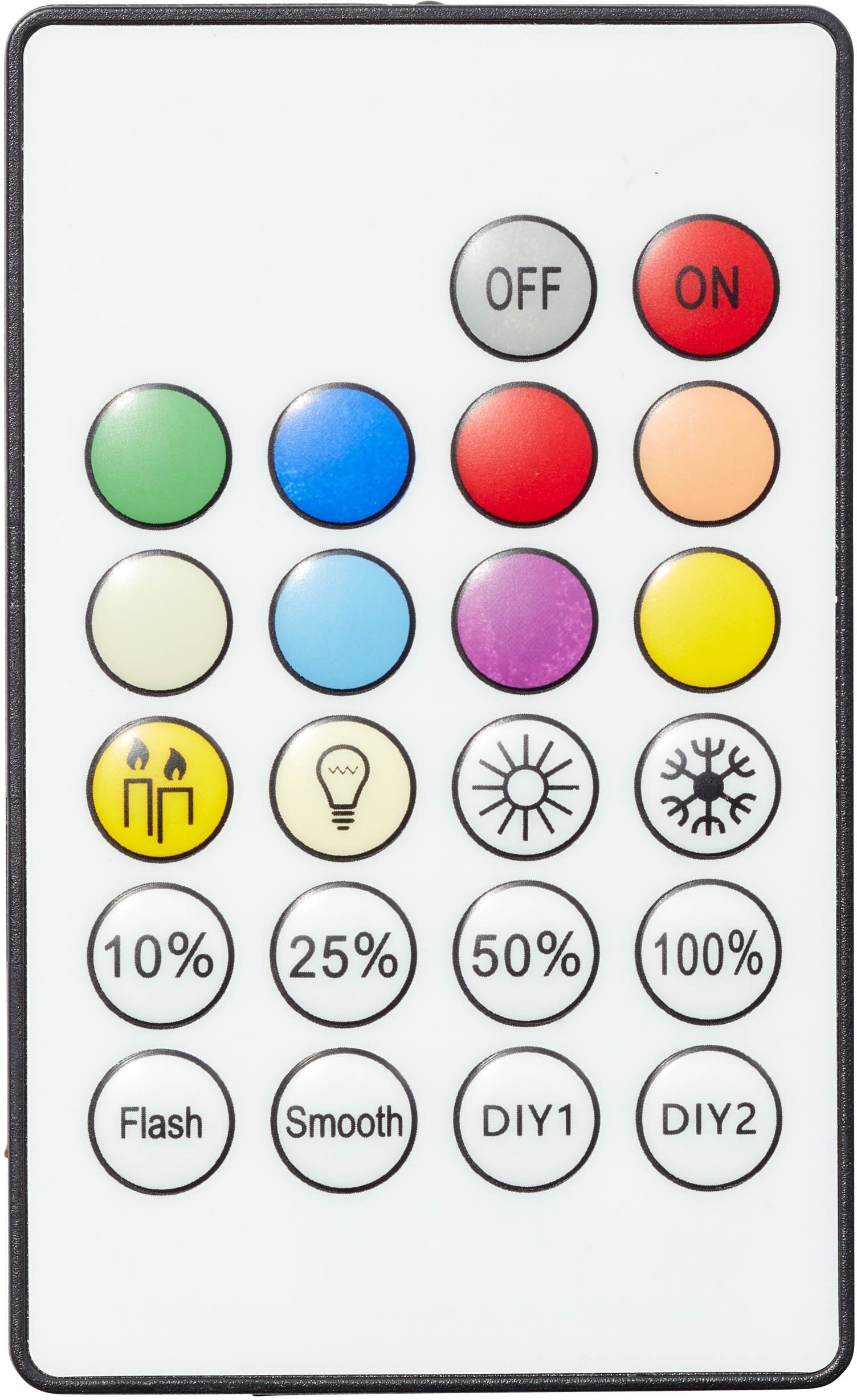 Brilliant Leuchten Led-plafondlamp Abie Ø 40 cm, RGB, dimbaar, CCT, afstandsbediening, metaal, kunststof, wit (1 stuk)