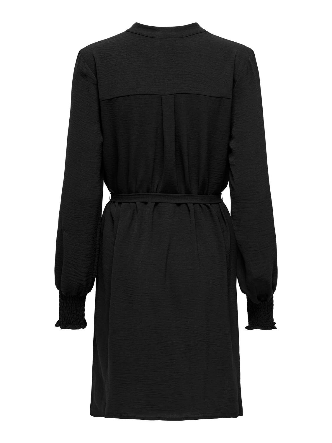 Only Mini-jurk ONLMETTE LIFE V-NECK SMOCK DRESS WVN