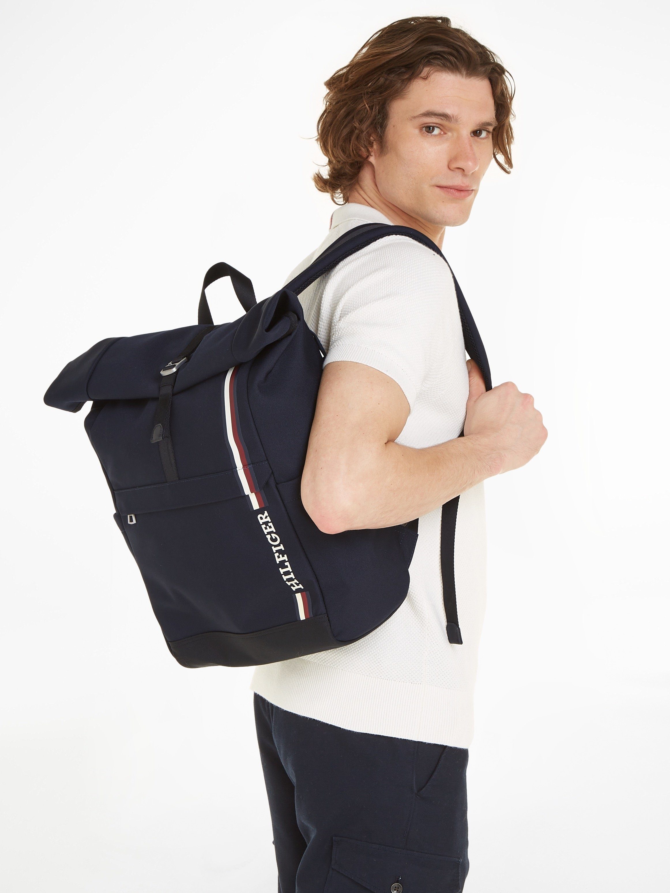 Tommy Hilfiger Rugzak TH MONOTYPE ROLLTOP BACKPACK
