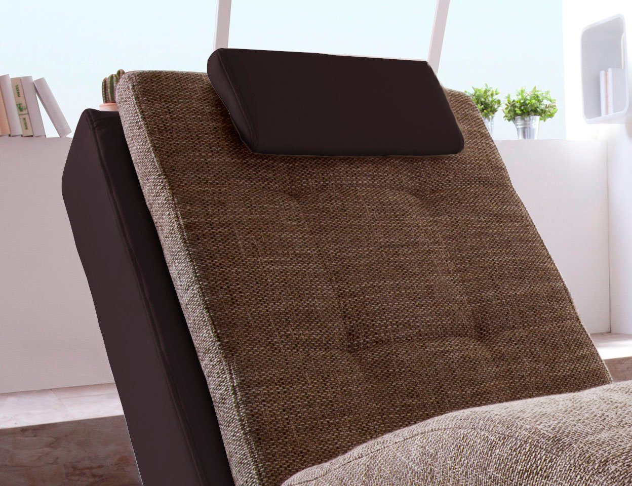 Home affaire Relaxstoel Vengo2 met hoofdkussen, matten-look op romp