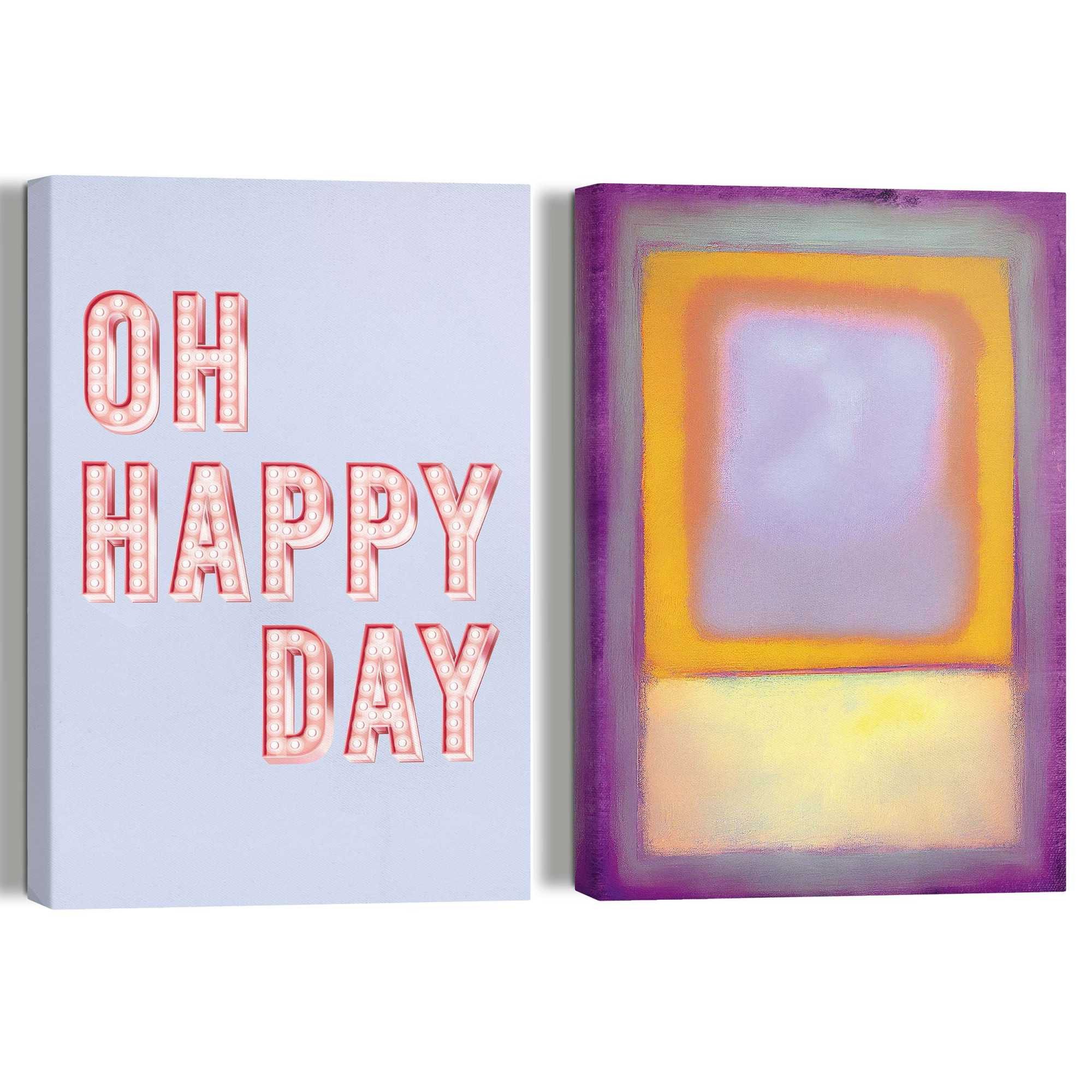 Reinders! Artprint op linnen Happy Day