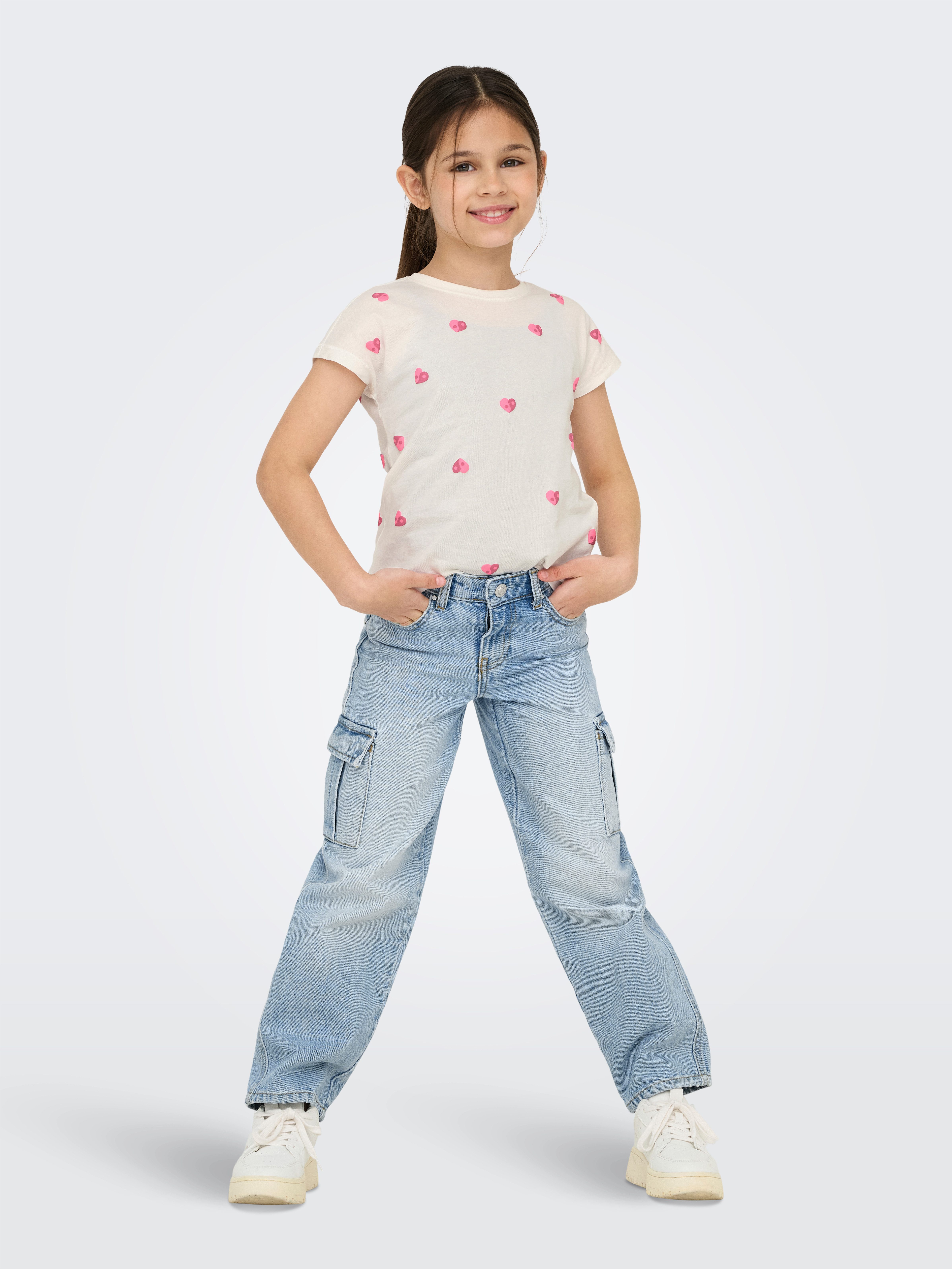 KIDS ONLY T-shirt KOGSWET LIFE SS PRINT TOP JRS