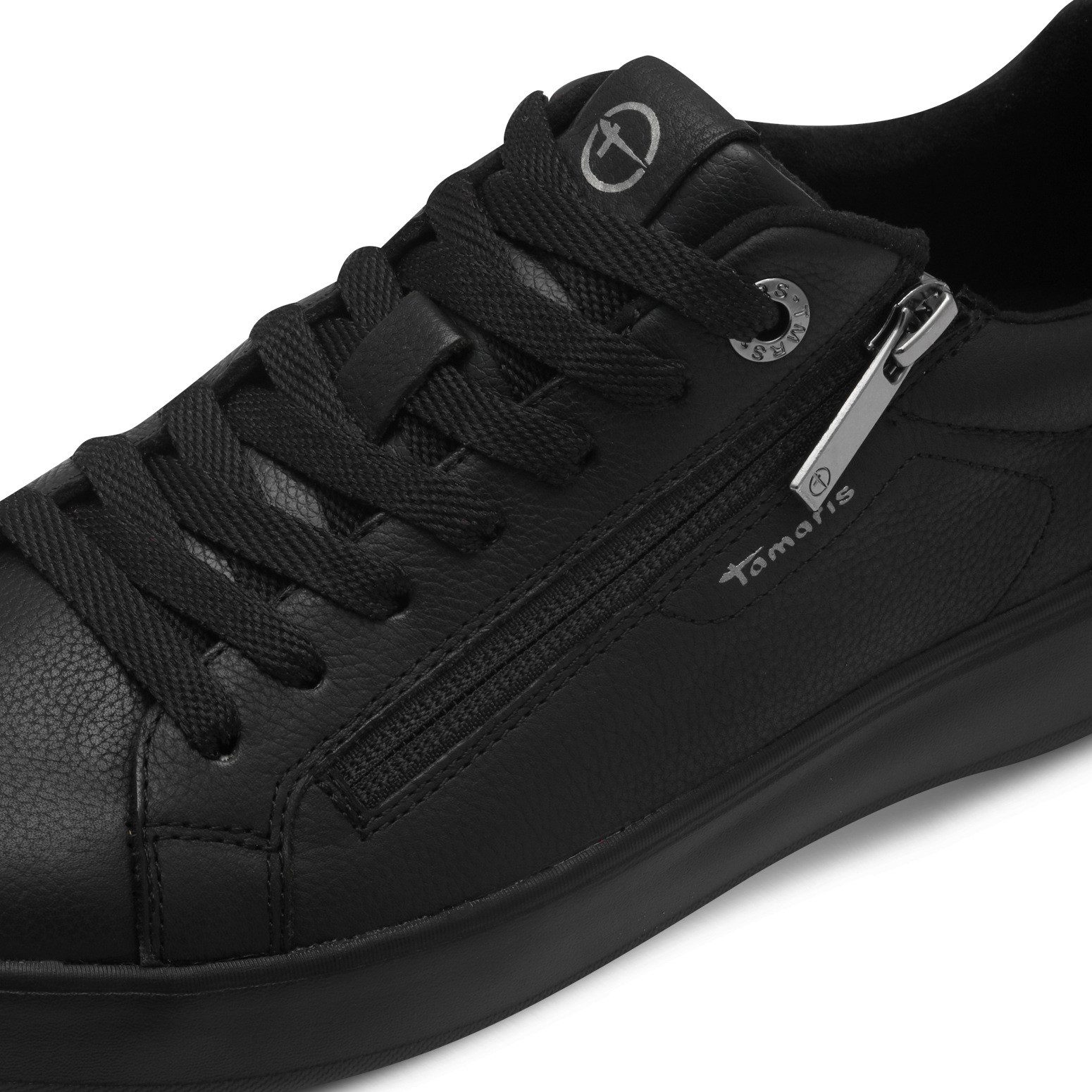 Tamaris Plateausneakers , vrije tijd schoen, lage schoen, veterschoen met sierstiksels