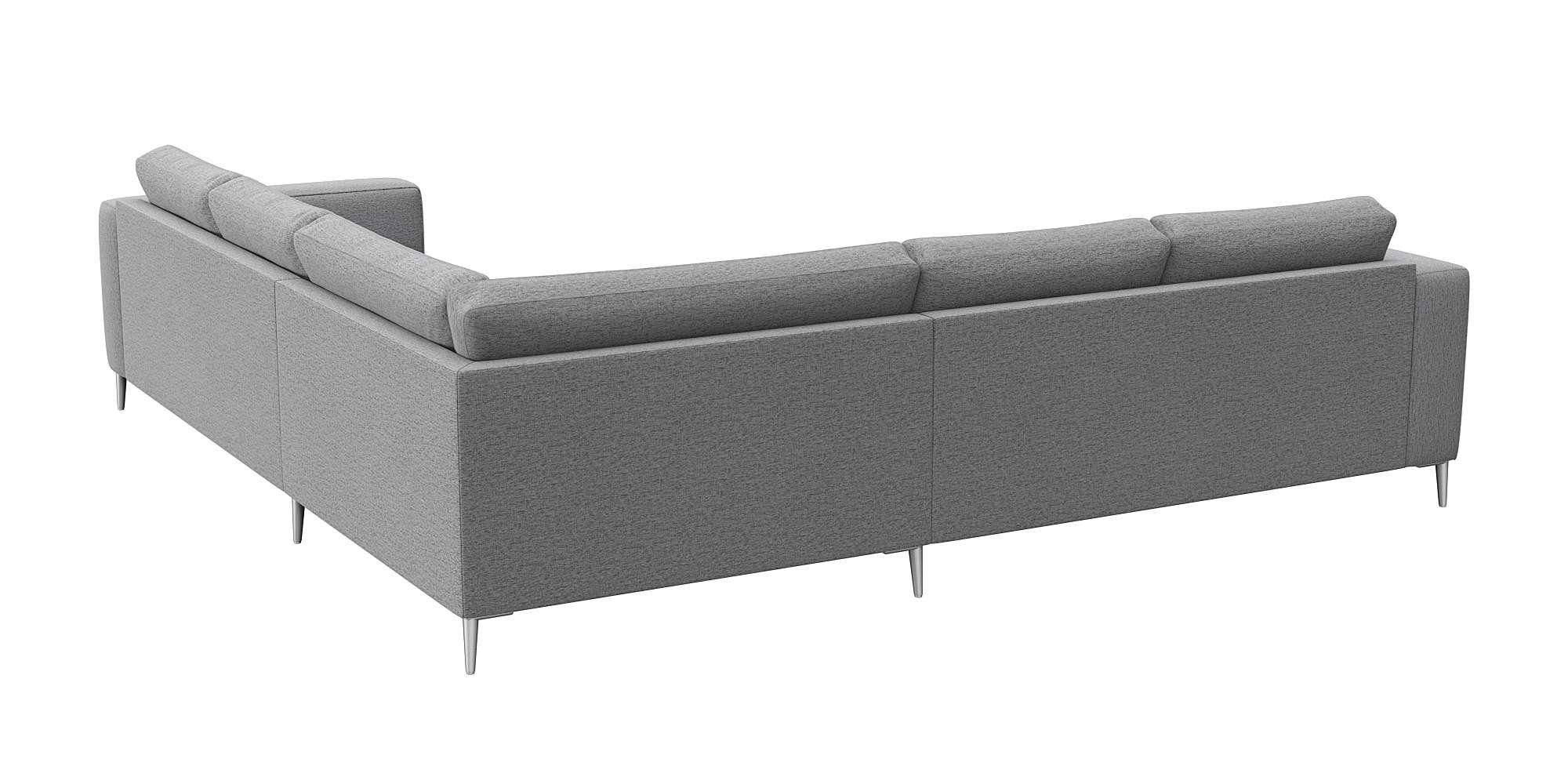 FLEXLUX Hoekbank Fiore, gelijkbenig, super zitcomfort door koudschuim in de zitting