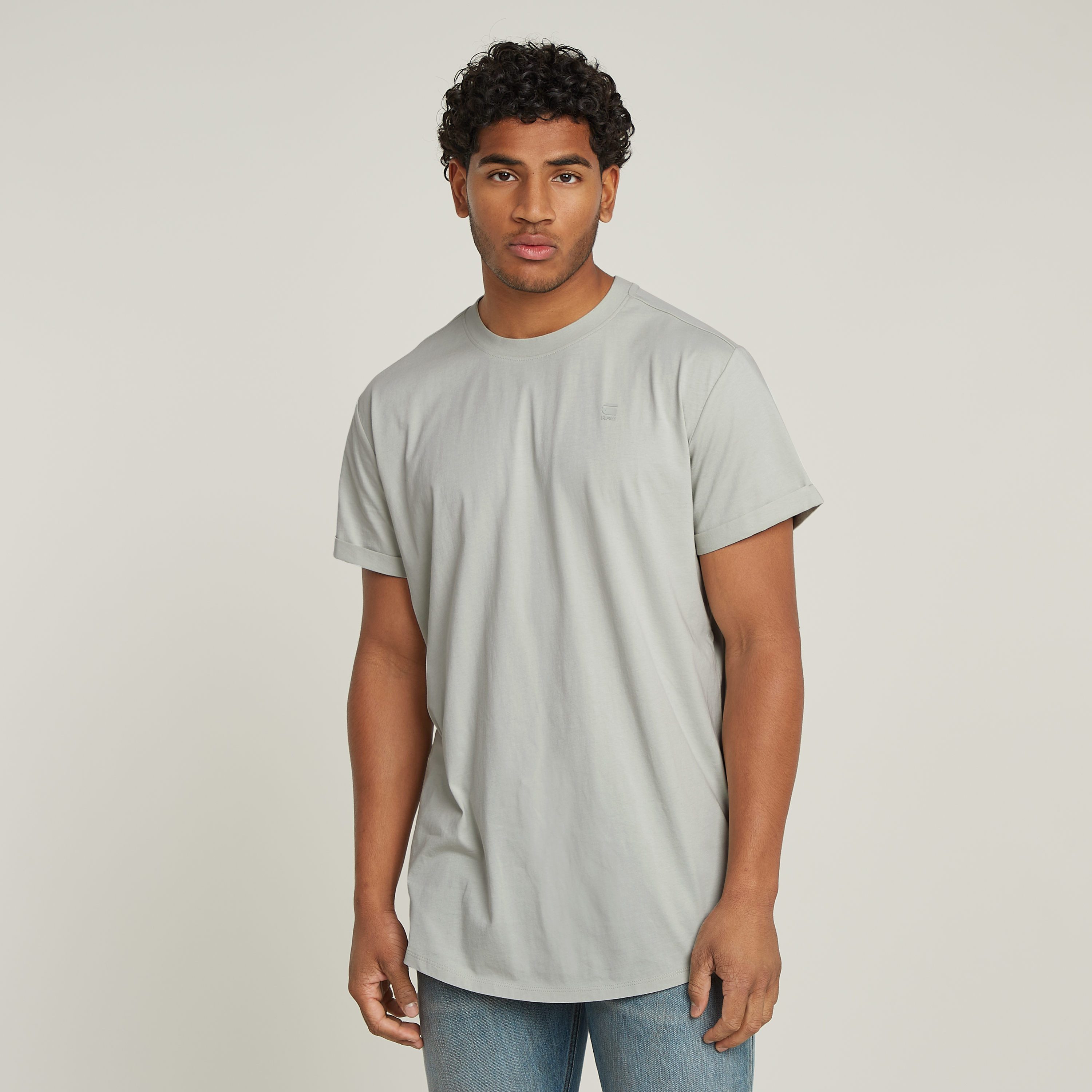 G-Star RAW Shirt met korte mouwen Lash heren t-shirts maat L grijs