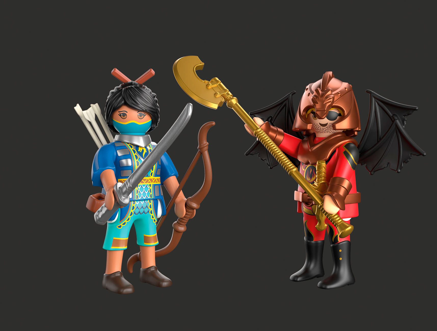 Playmobil® Constructie-speelset Novelmore vs. Burnham Duell (71884), Duo Pack (15-delig)