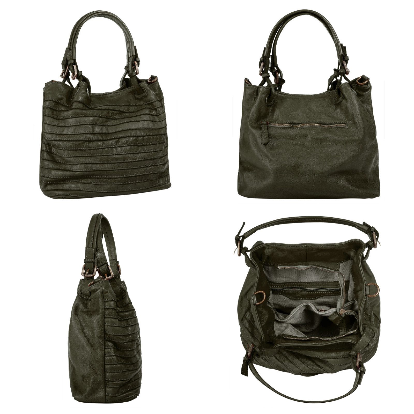Samantha Look Shopper echt leer, made in italy