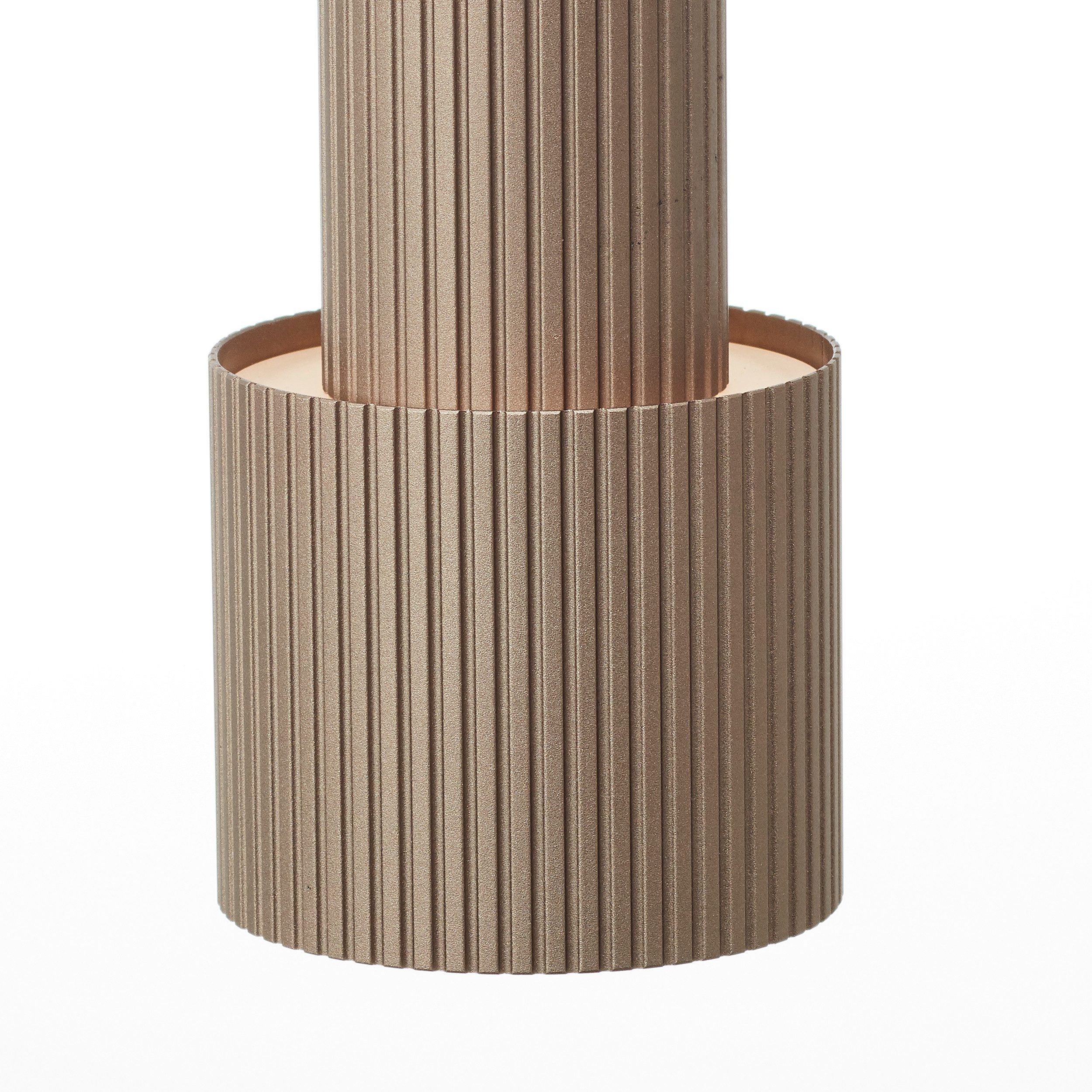 Brilliant Leuchten Hanglamp Cadiz 150 x 98 cm, 4x gu10 fitting, inkortbaar, aluminium, zwart/bronzen kleur (1 stuk)