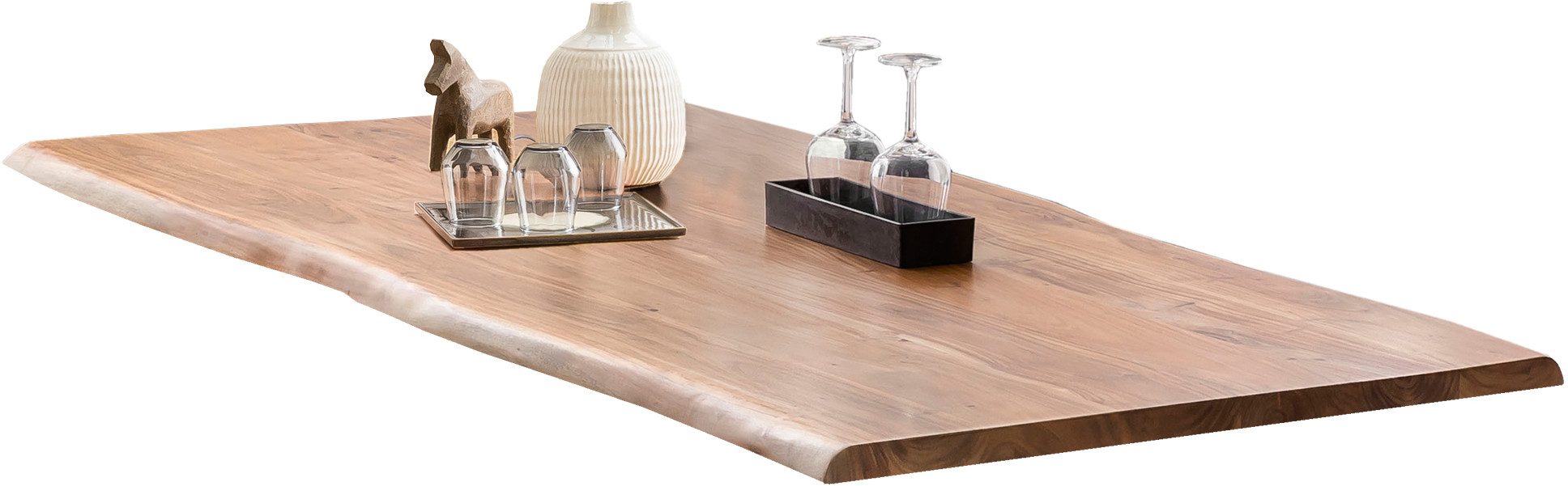 SIT Eettafel Massief acaciahout gebeitst, gelakt en gewaxt