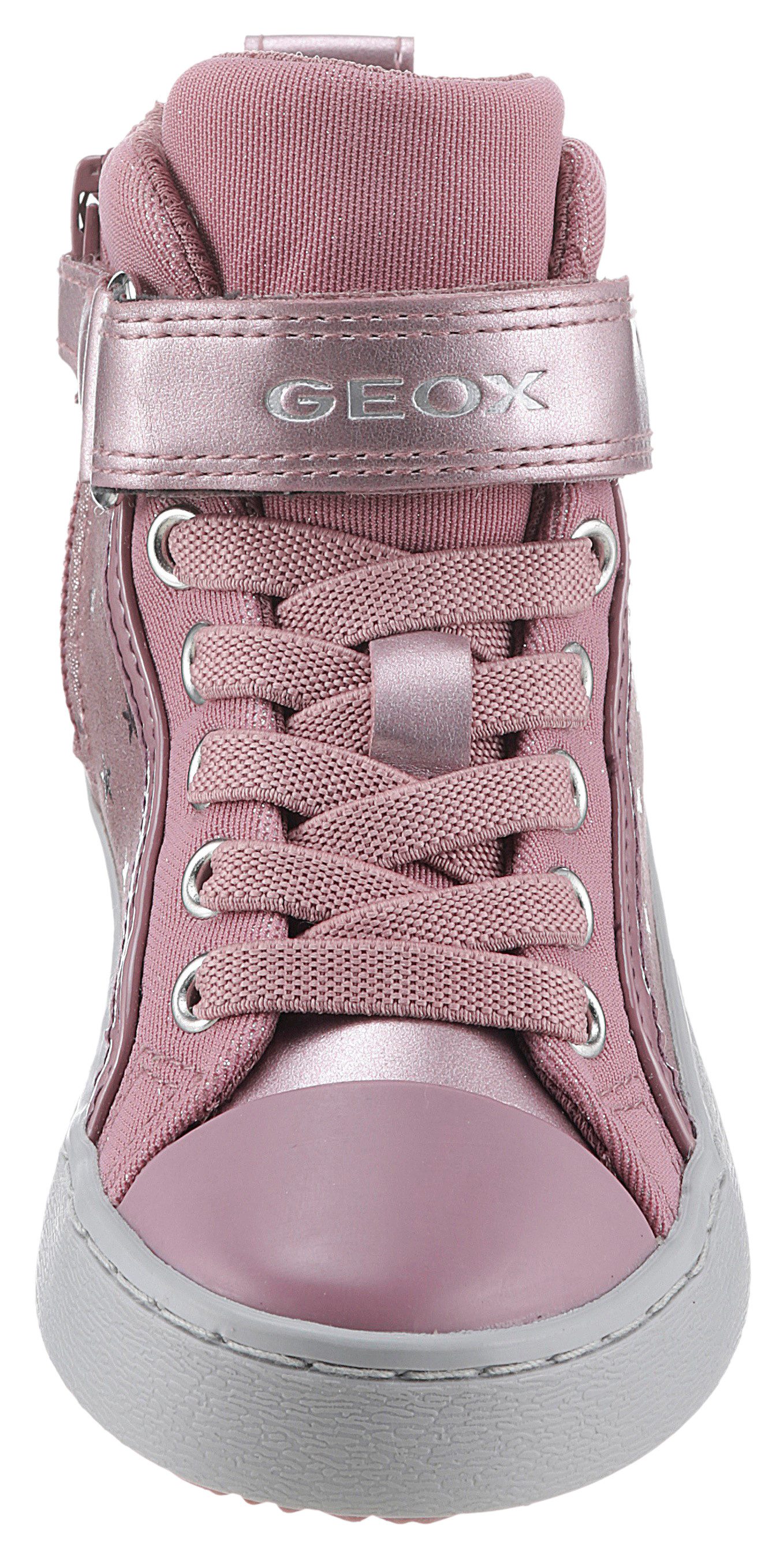 Geox Sneakers J KALISPERA GIRL I High top sneaker, veterschoenen, vrijetijdsschoen met elastische band