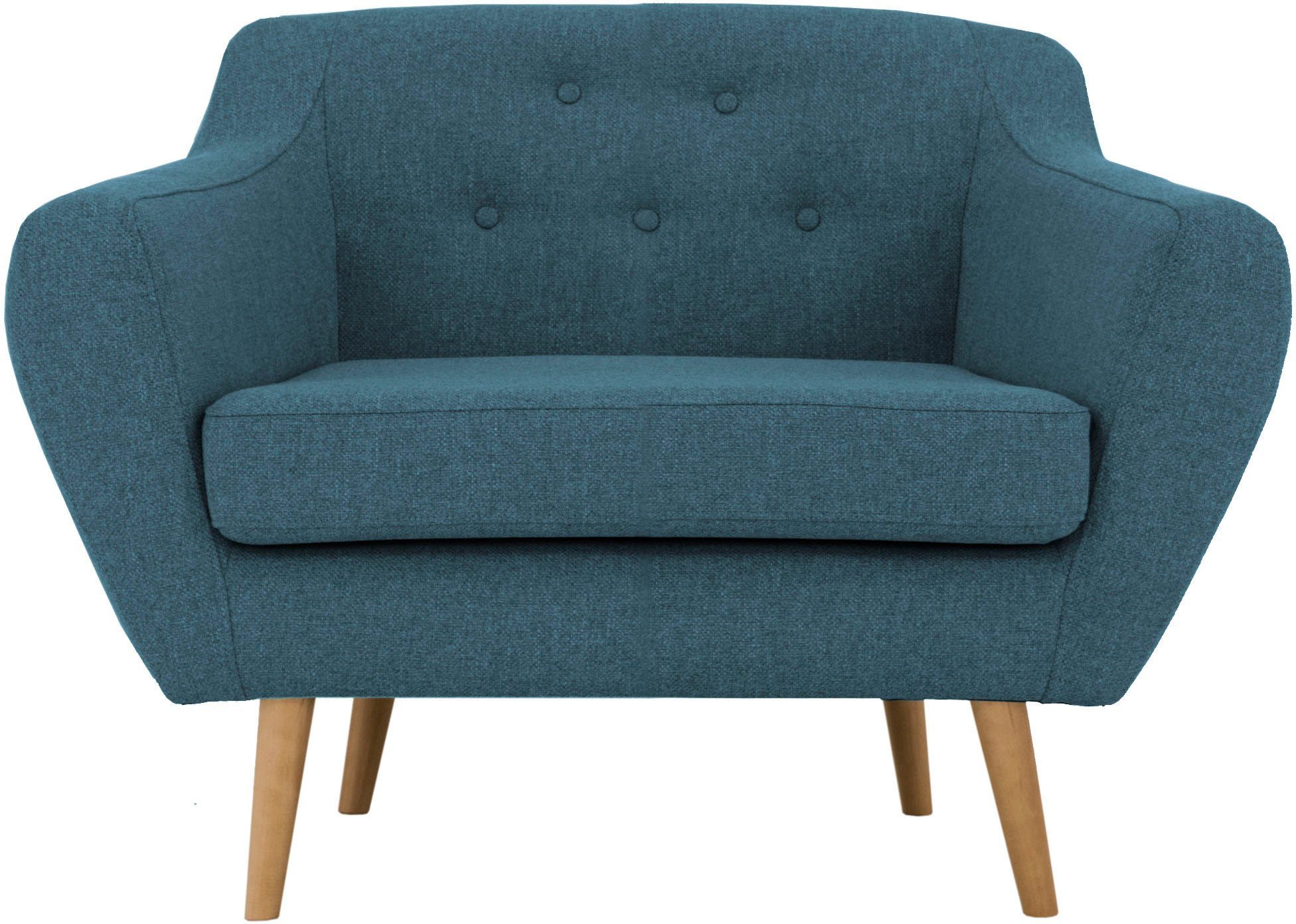 andas Fauteuil Hol met capitonnage achter in scandinavische stijl
