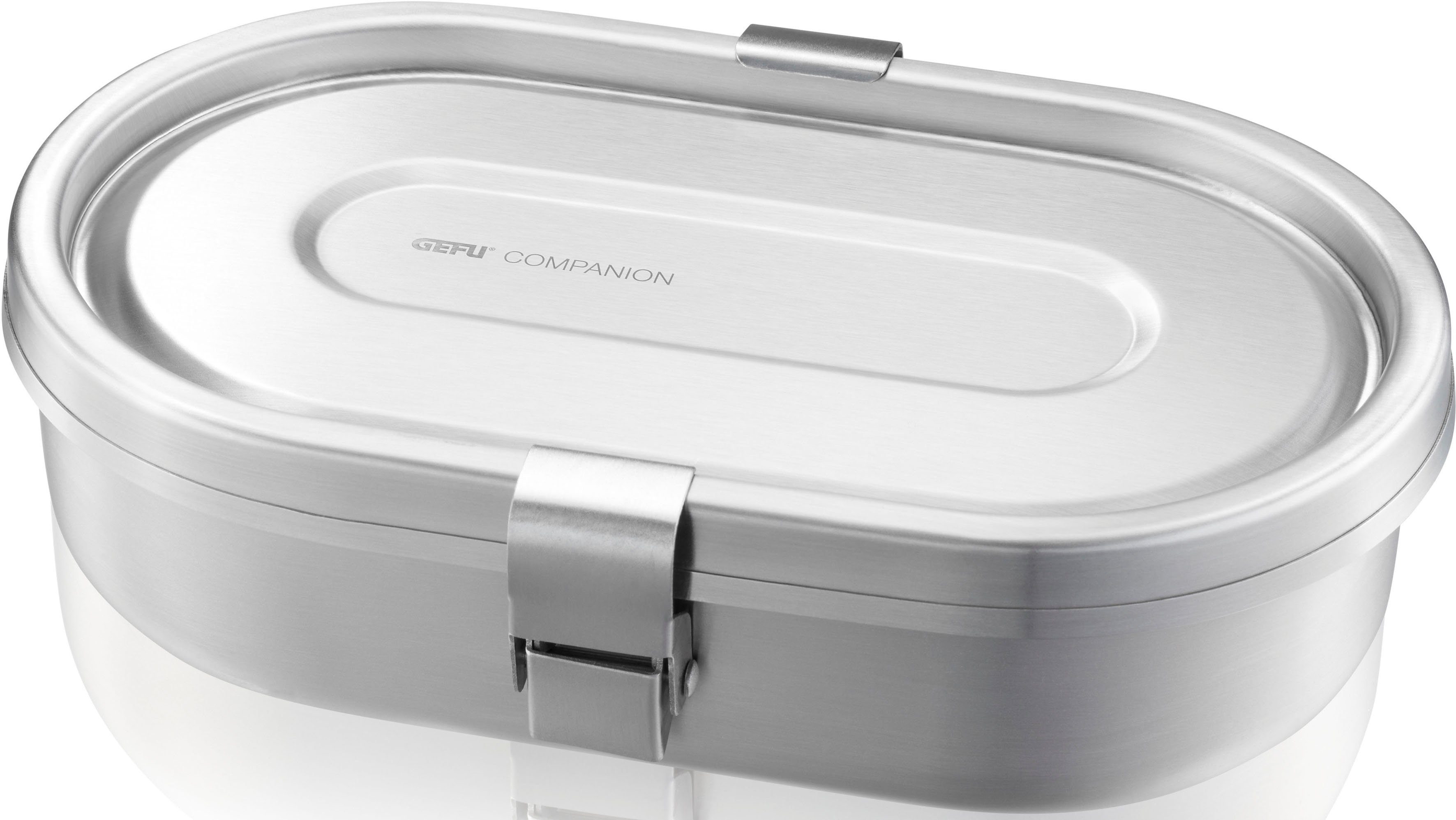GEFU Lunchbox COMPANION Bentobox-systeem: buitenste doos 700 ml, binnen doos 170 ml (set, 2-delig) voedsel bewaardozen