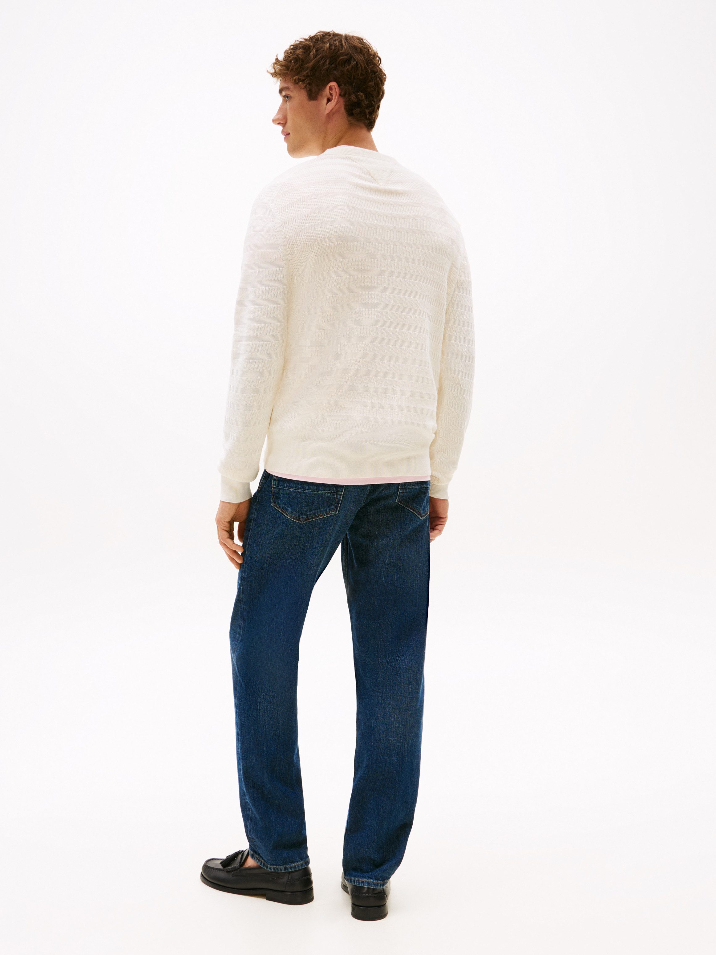 Tommy Hilfiger Trui met ronde hals STRIPE STRUCTURE