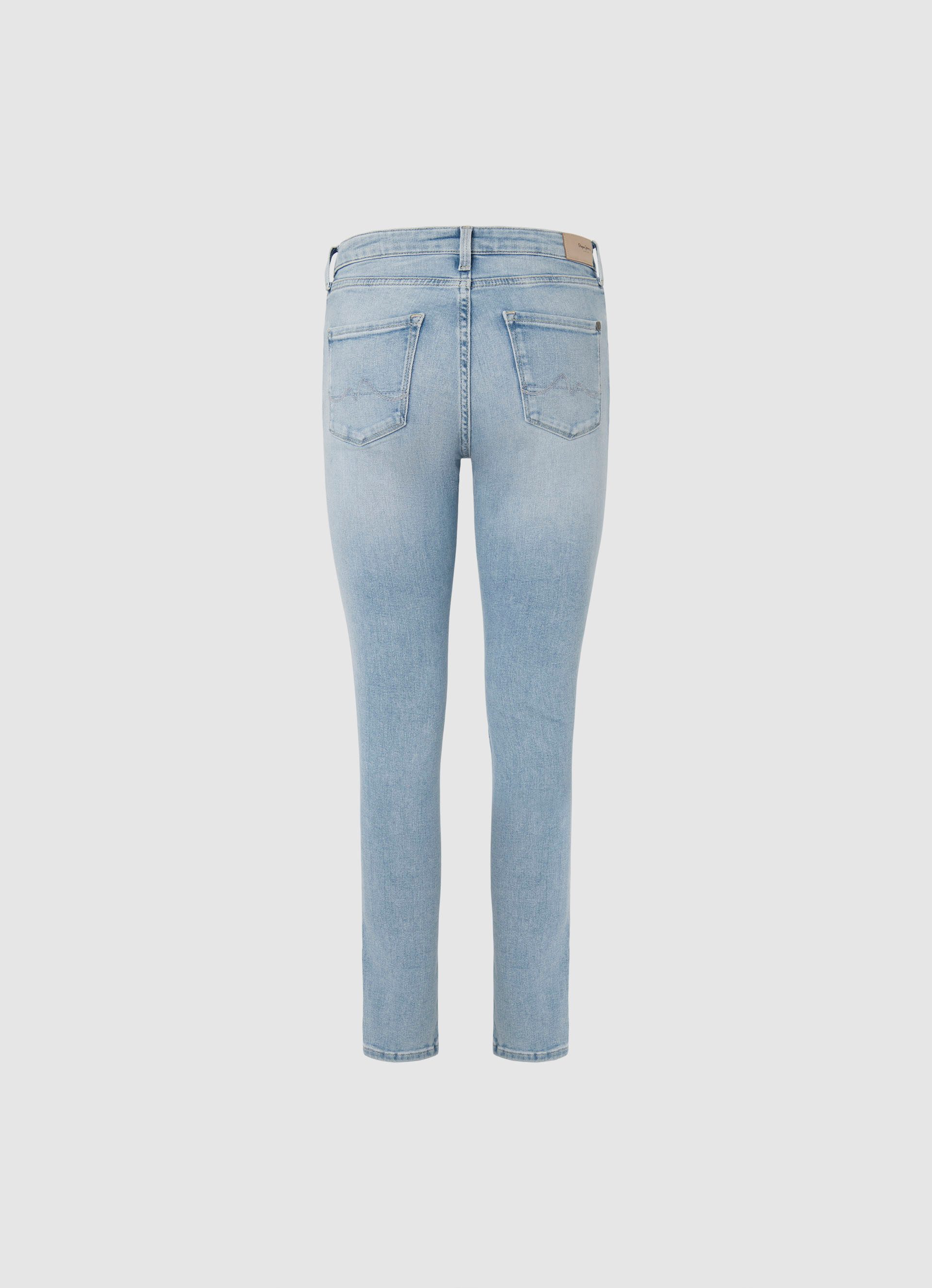 Pepe Jeans Skinny fit jeans in gebruikte look