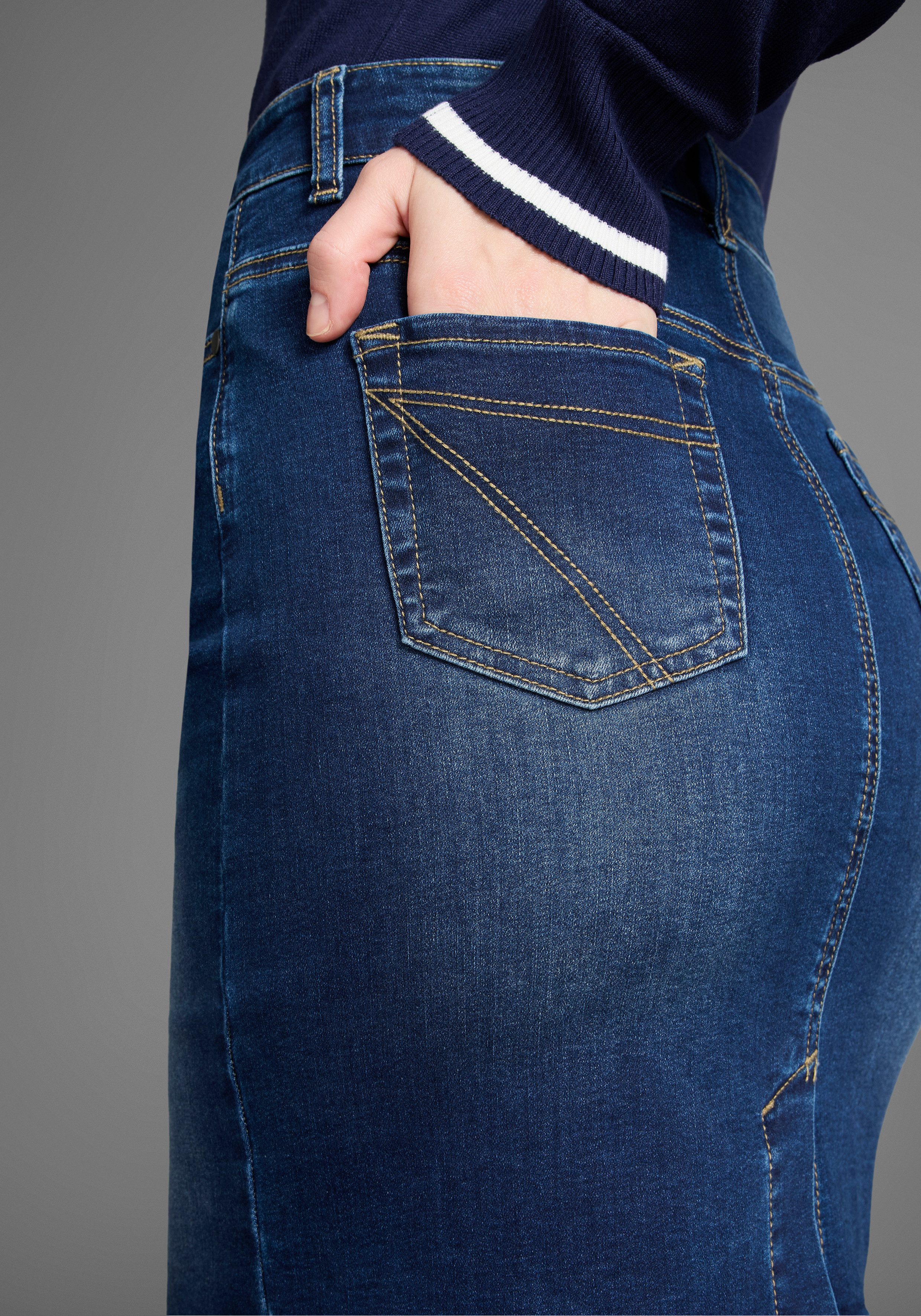 Arizona Jeans rok Ultra Stretch extra smal gesneden