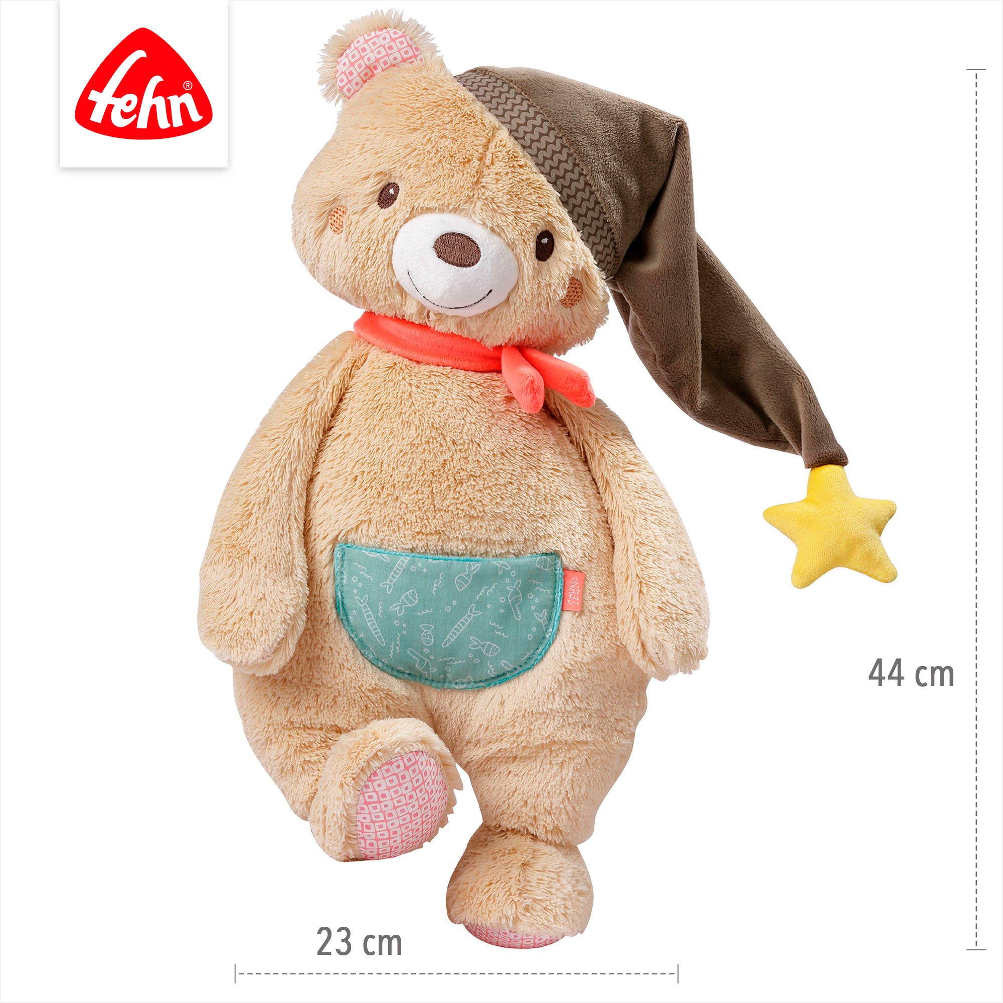 Fehn Knuffelbeest Bruno, beer XL, 42 cm