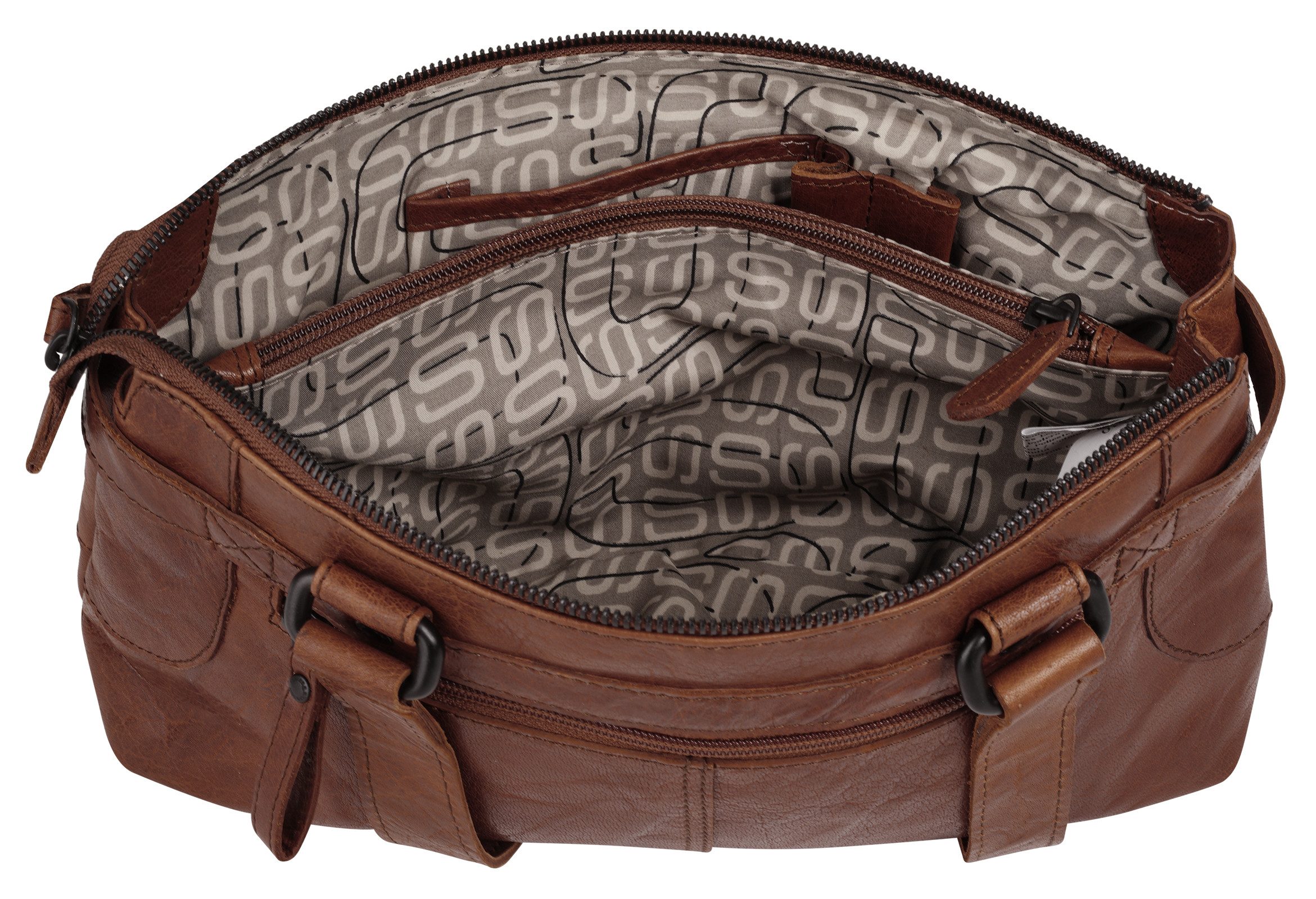 Spikes & Sparrow Tas echt leder