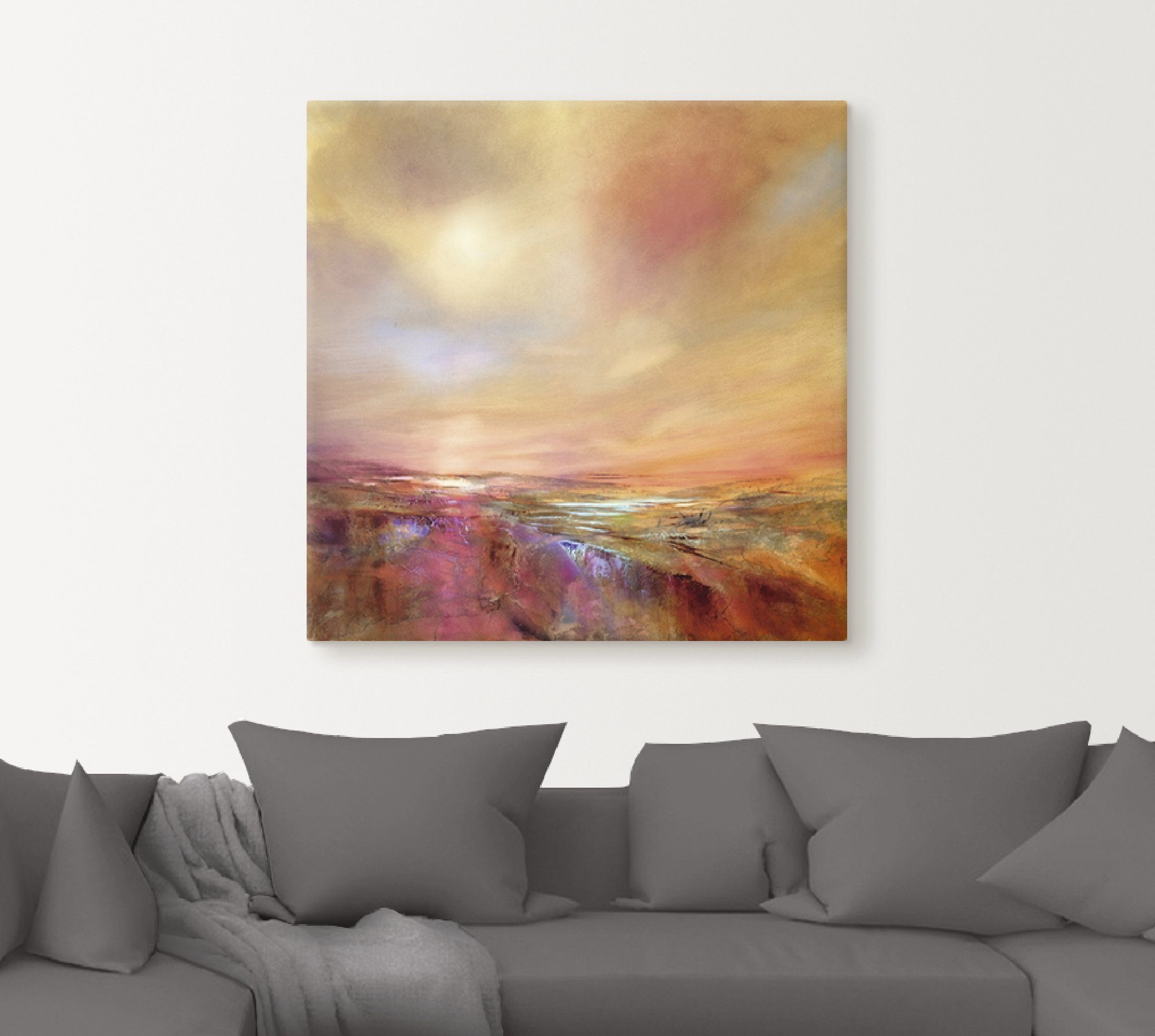 Artland Artprint op linnen De hemel raken gespannen op een spieraam