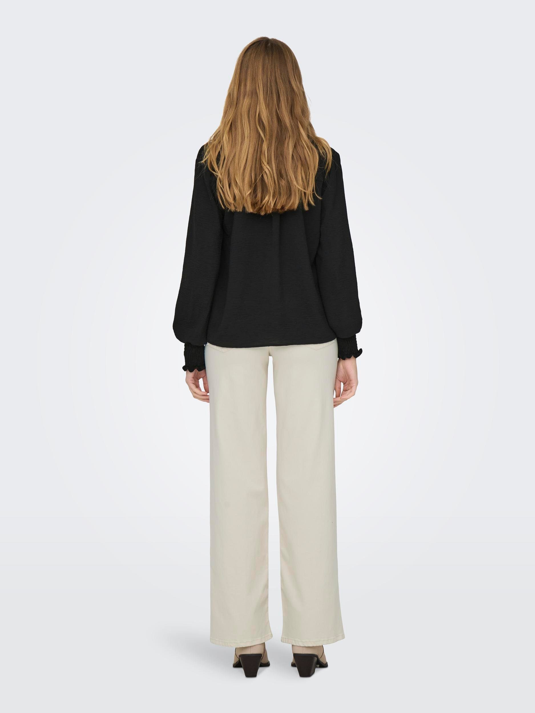 Only Shirt ONLMETTE V-NECK LS SMOCK TOP NOOS WVN
