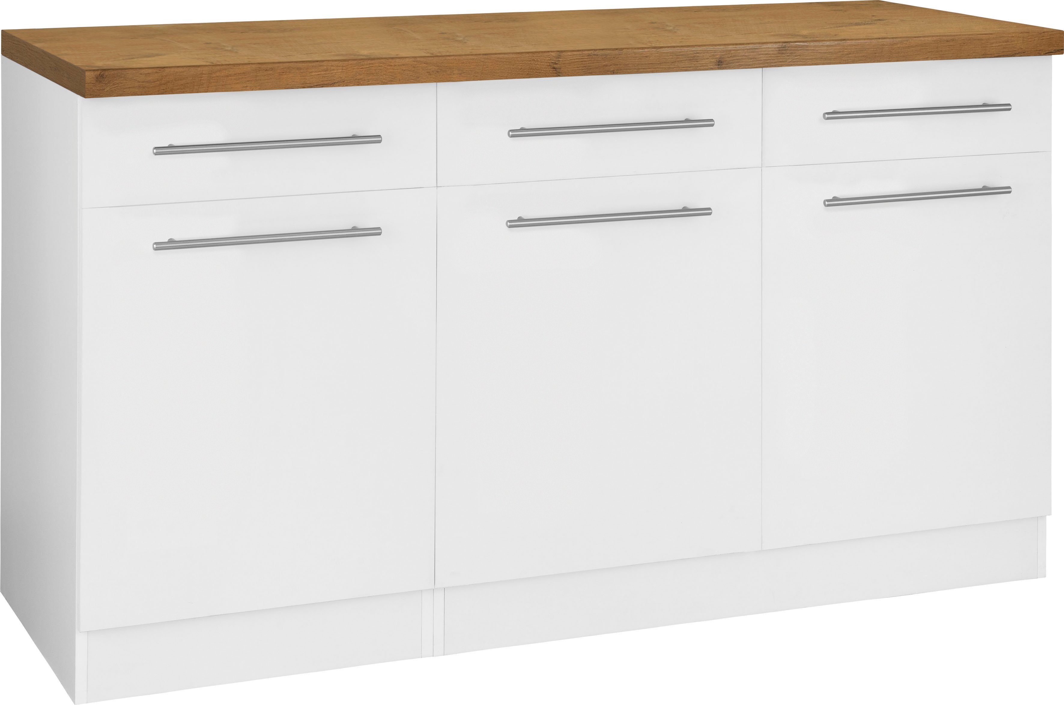 wiho Küchen Onderkast Unna 150 cm breed onderkasten wit