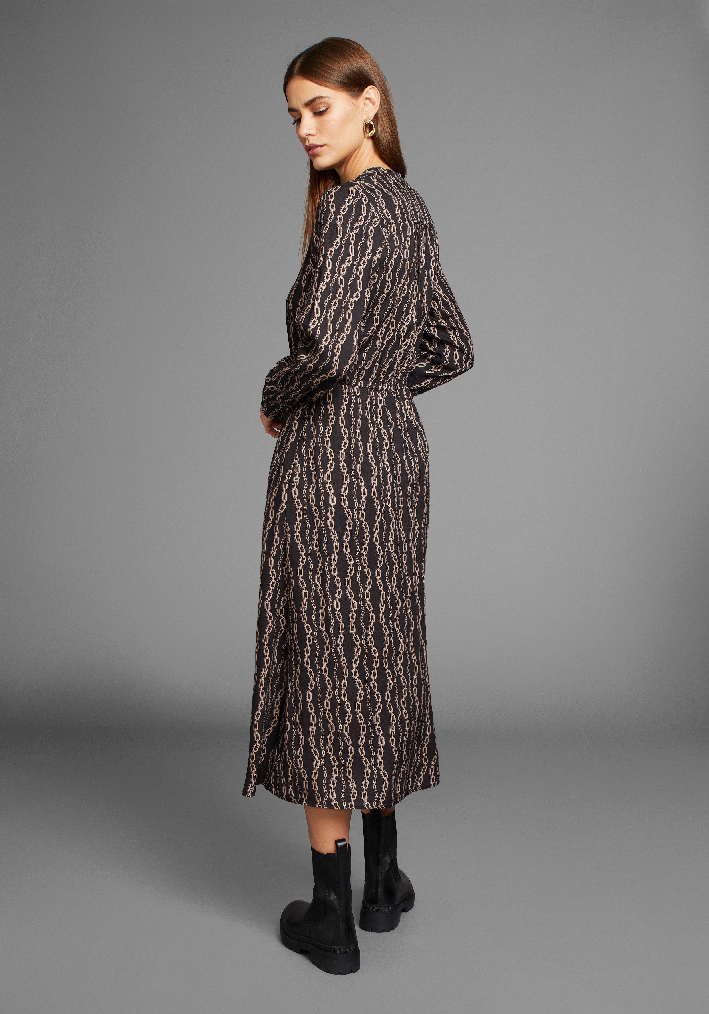 HECHTER PARIS Midi-jurk met modieuze all-over print