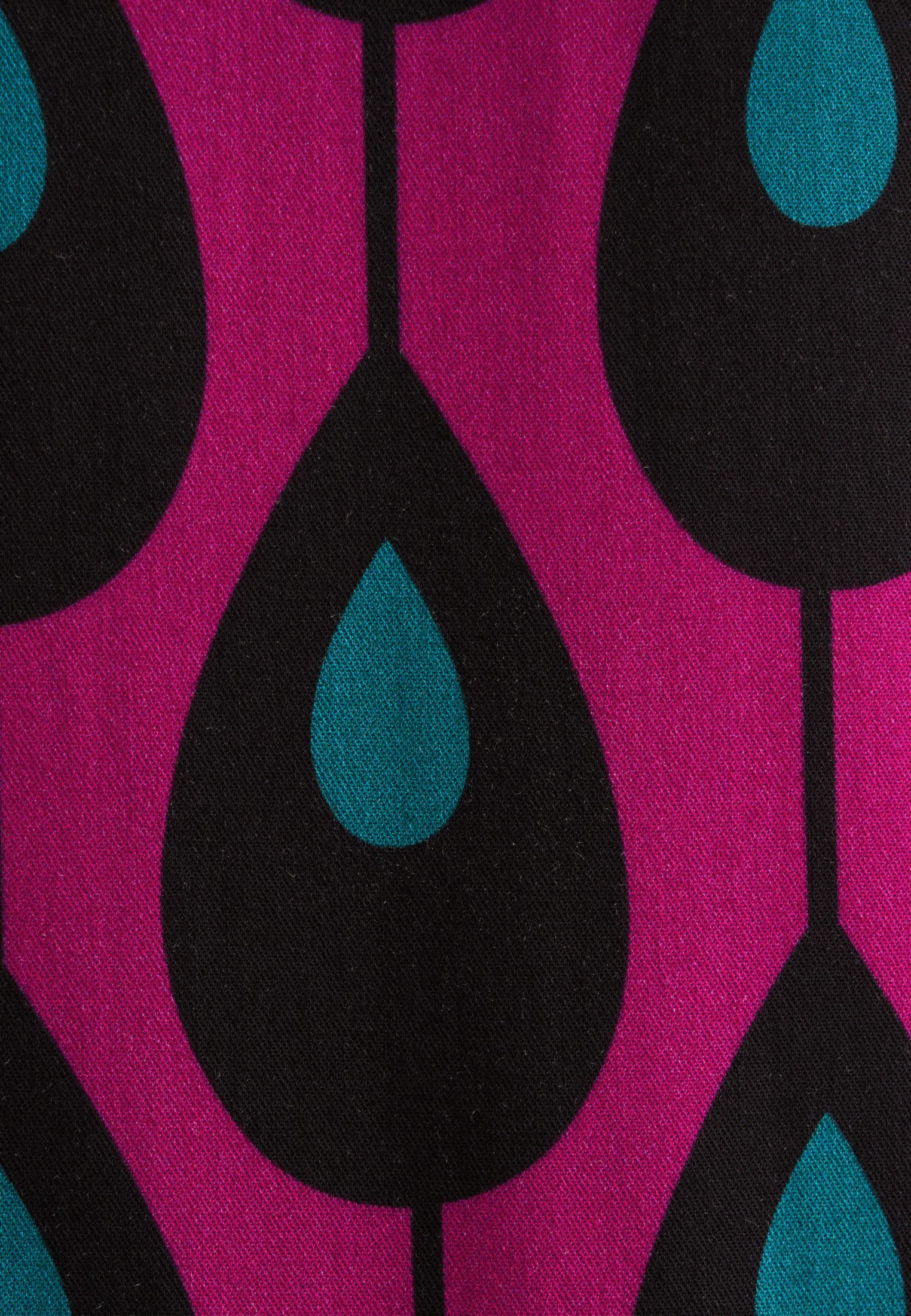 seidensticker Overhemdblouse Zwarte roos Lange mouwen kraag print