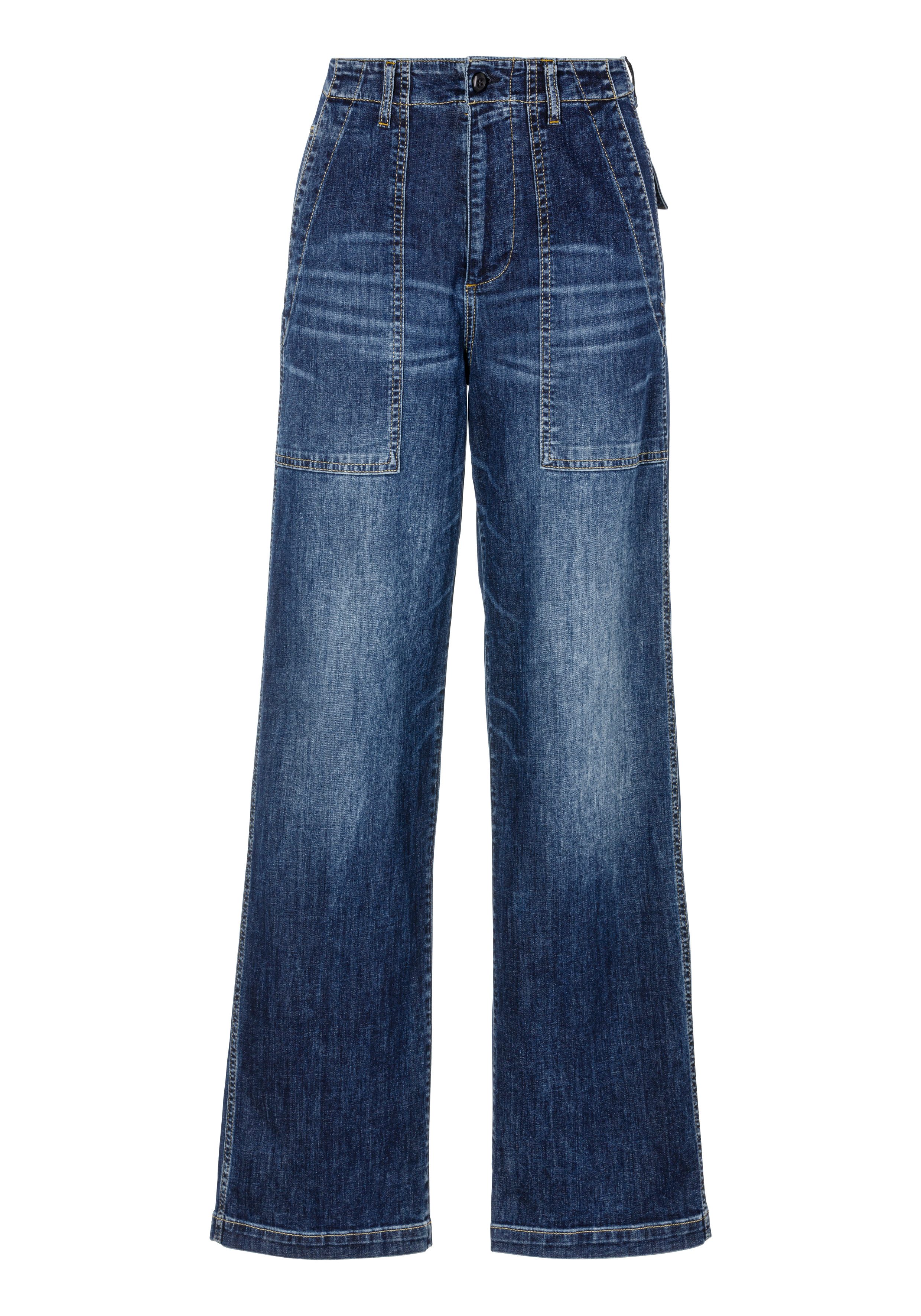 Herrlicher 5-pocket jeans Fatique Women Wide Recycled Light Denim
