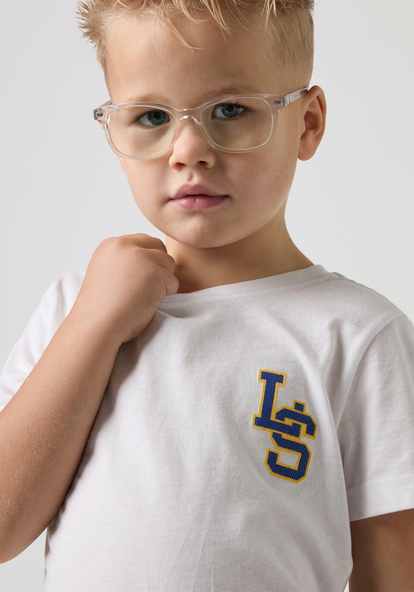 Levi's Kidswear T-shirt LVB "LS" MONOGRAM TEE met merkdruk voor jongens