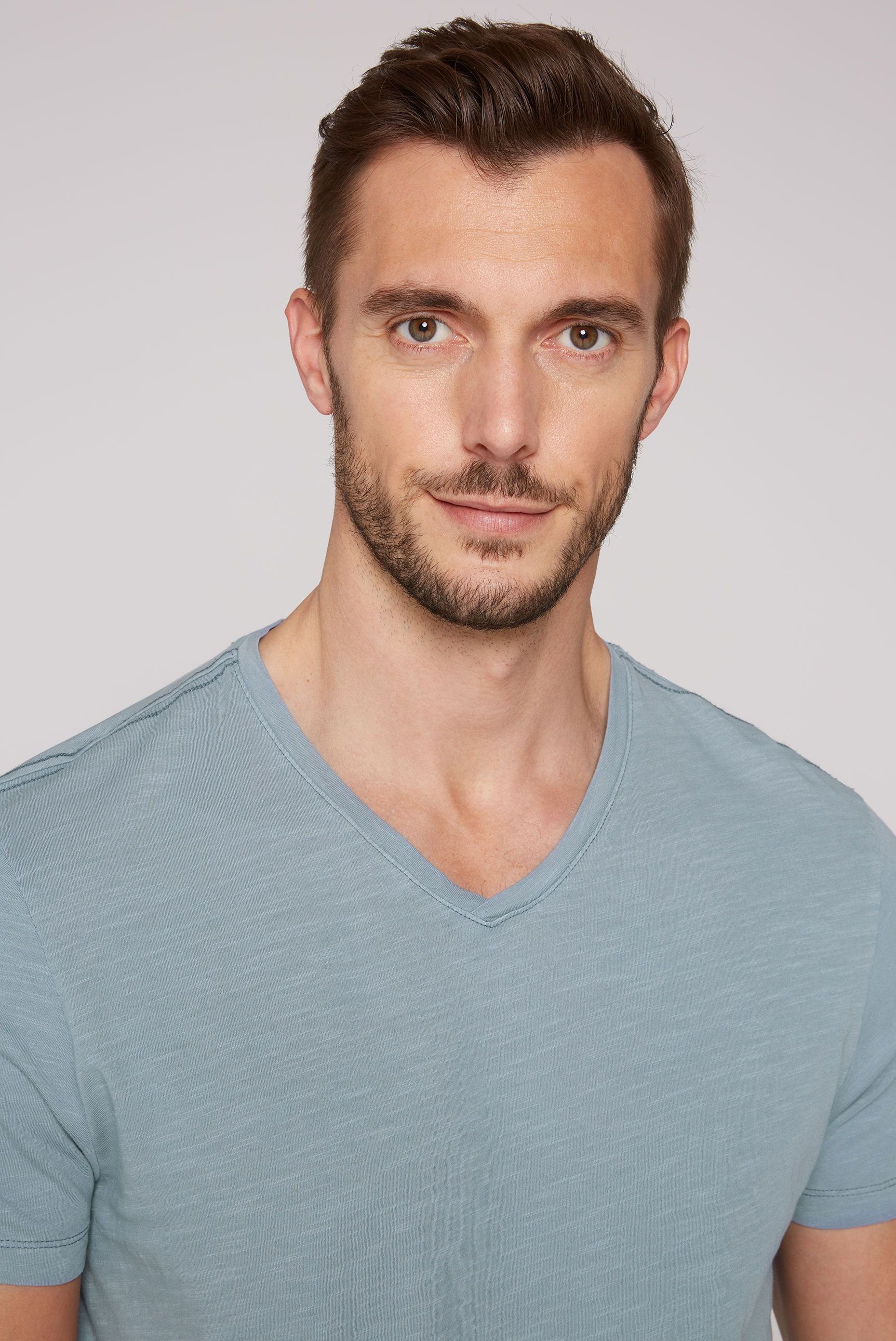 CAMP DAVID T-shirt met gestempeld logo