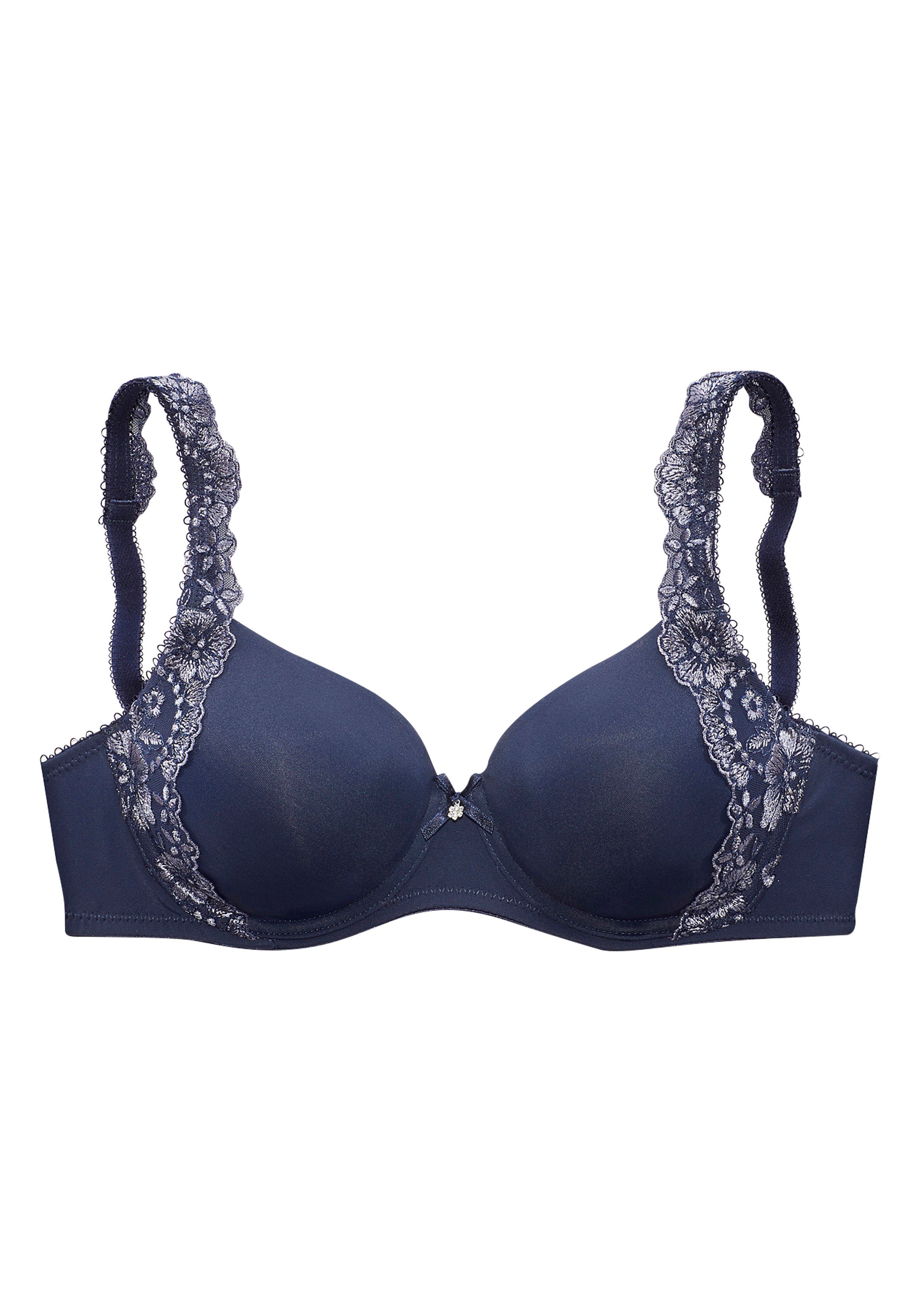 Lascana Bh met steuncups WANDA met beugel en geborduurde kant opzij, dessous