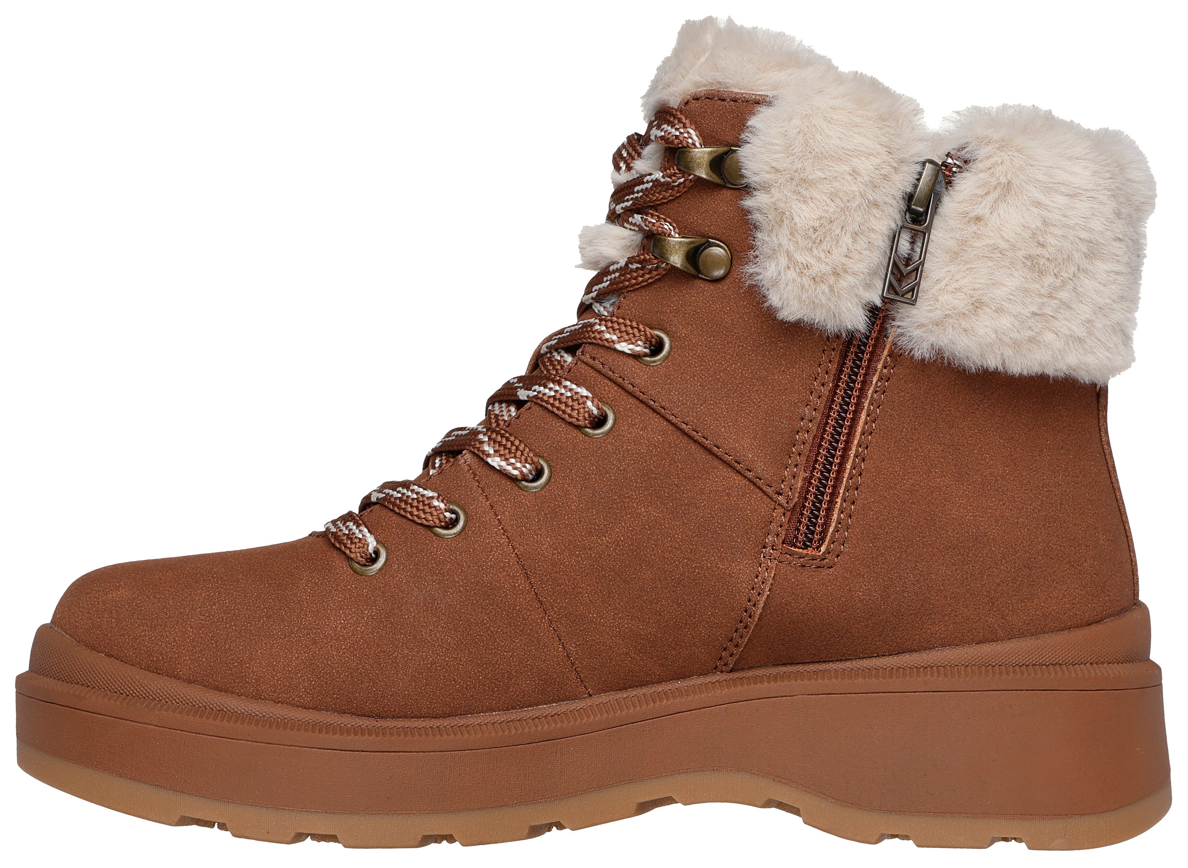 Skechers Winterlaarzen PARK CITY trekking laarzen, veterschoenen met warme voering