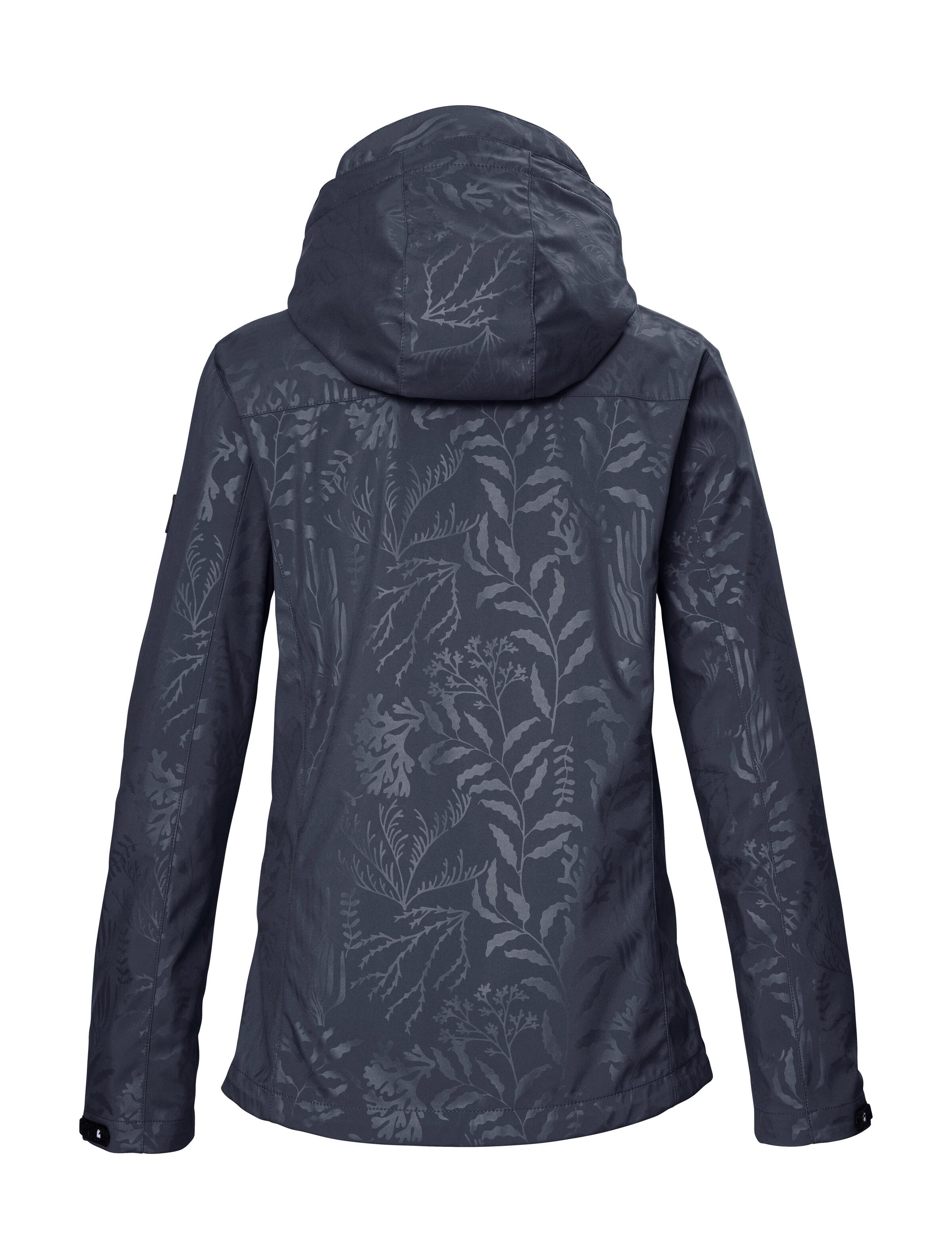 Killtec Softshell-jack KOS 122 WMN SFTSHLL JCKT FLORAL Softshelljack: Wind- en waterdicht, ademend, capuchon verstelbaar