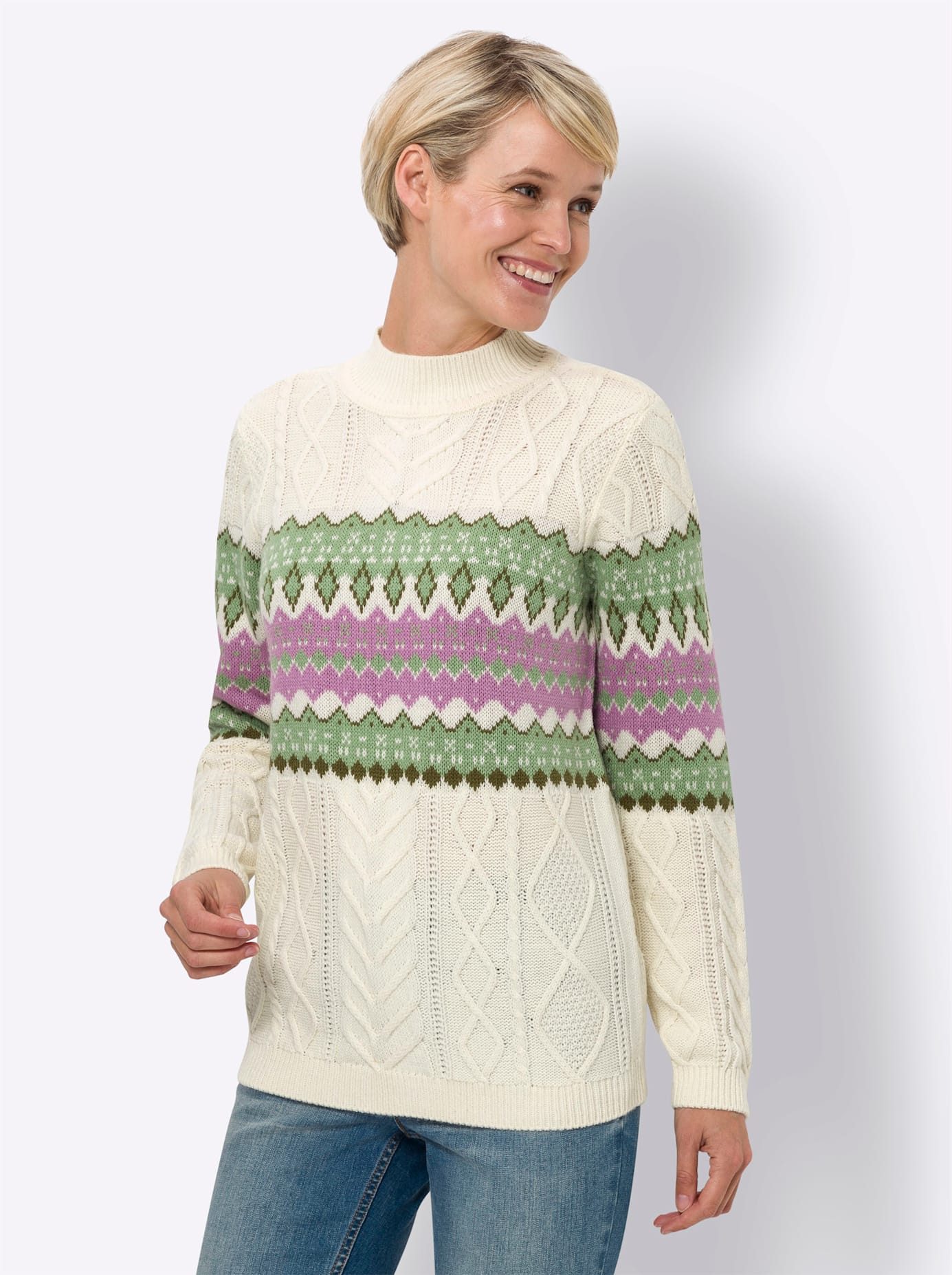 Classic Basics Trui met staande kraag Trui met opstaande kraag