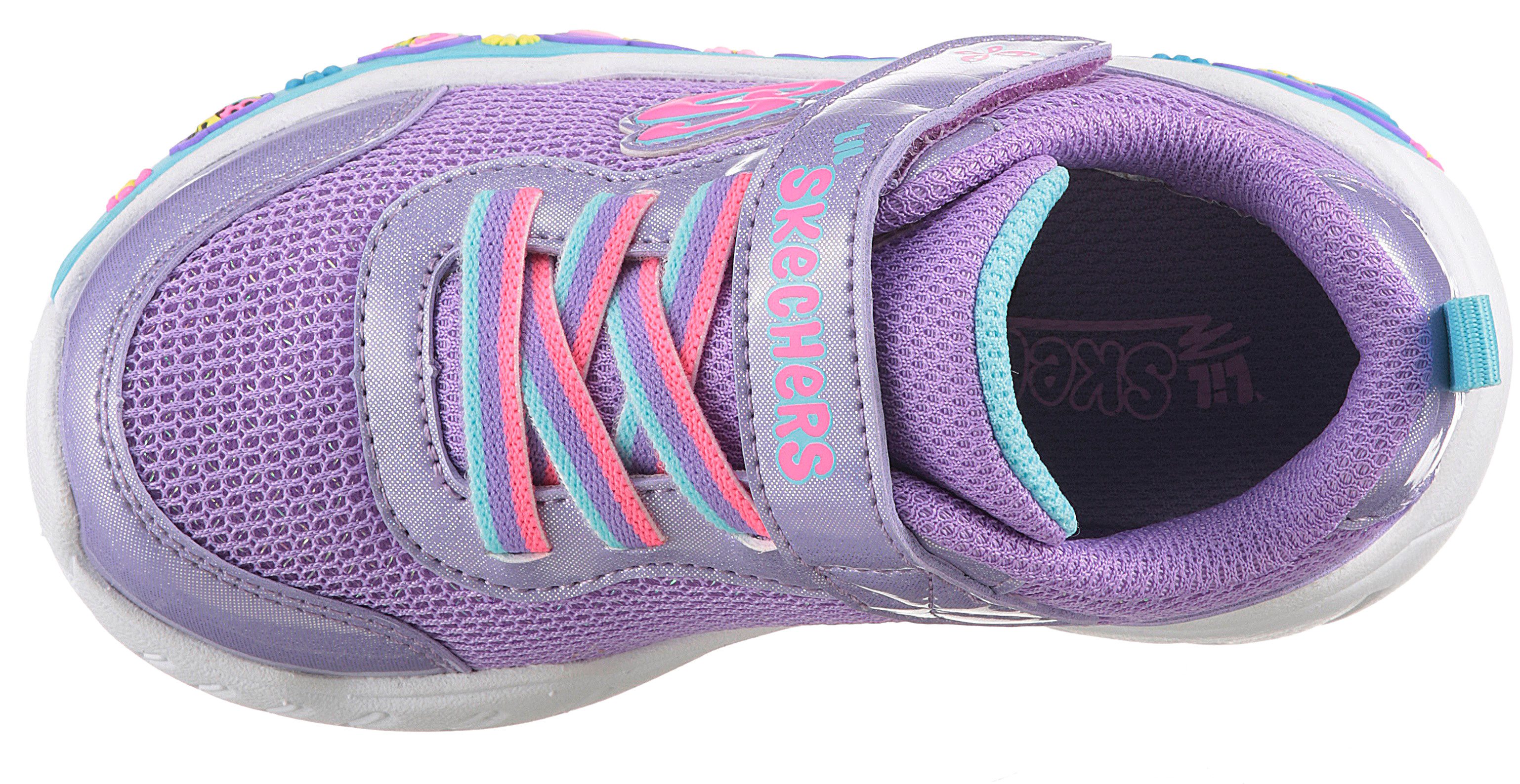 Skechers Babyschoentjes PLAY SCENE-FUN SQUAD , sneaker versierd met kleurrijke motieven, maat sjabloon te downloaden