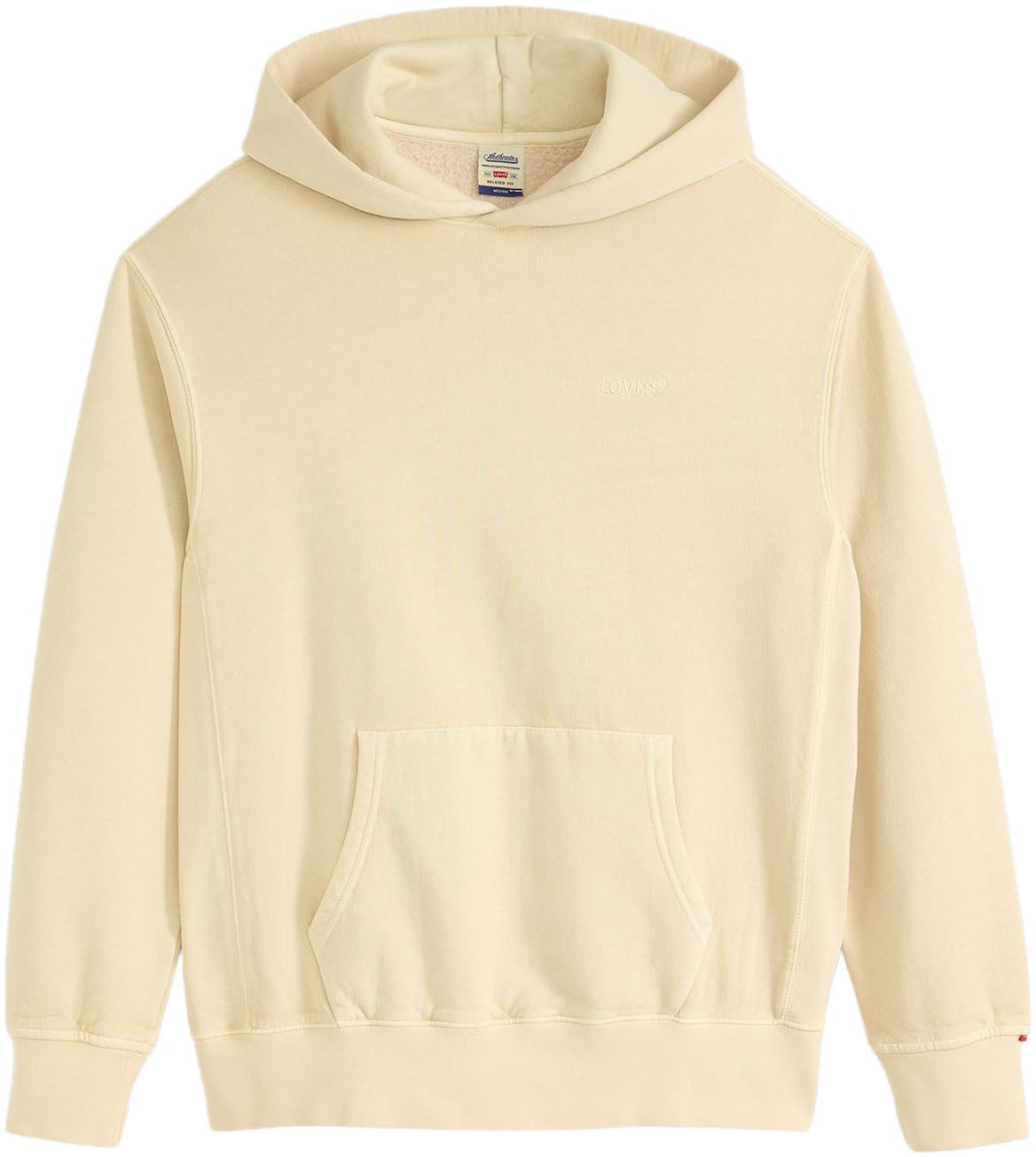 Levi's® Hoodie THE AUTHENTIC HOODIE met kleine ton-sur-ton logo-borduursel op de borst