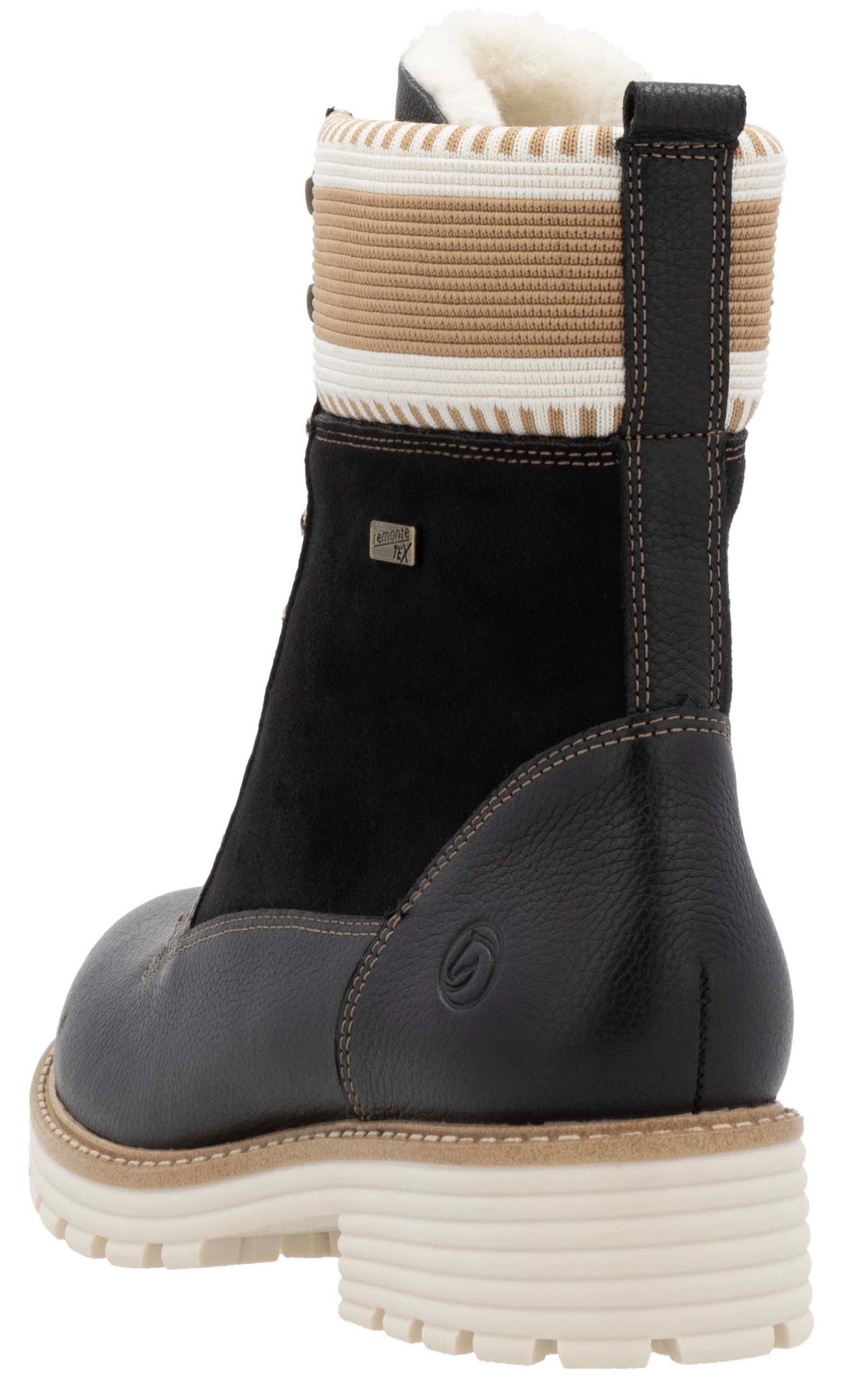 Remonte Winterlaarzen Elisabeth Hurley-Collection , veterschoenen, veterschoenen met waterafstotende tex-membraan