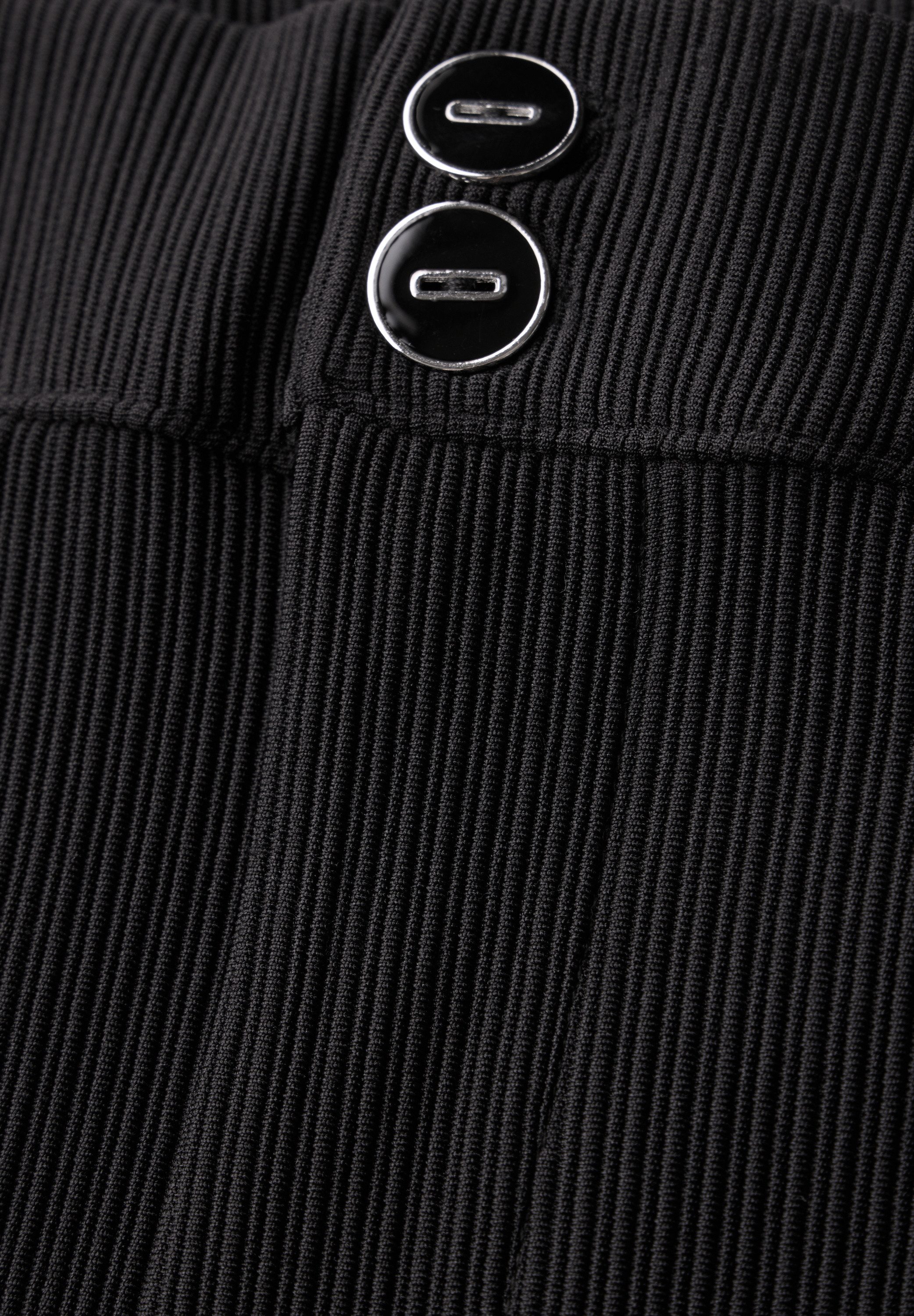 STREET ONE Bootcutbroek Style Hope in skinny fit en met structuur-uiterlijk