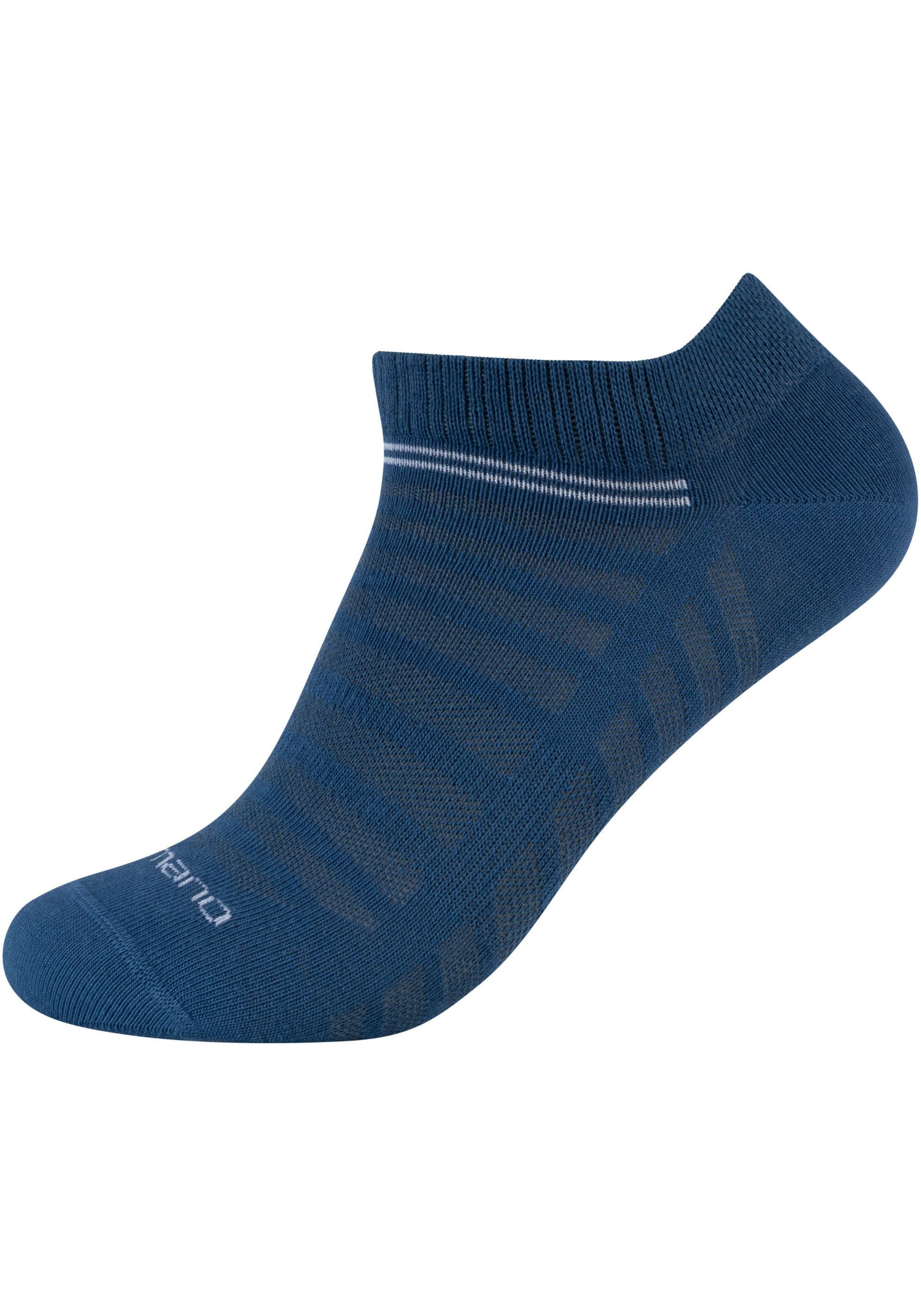 Camano Korte sokken Mesh ventilation met modieuze streepjespatronen (10 paar)