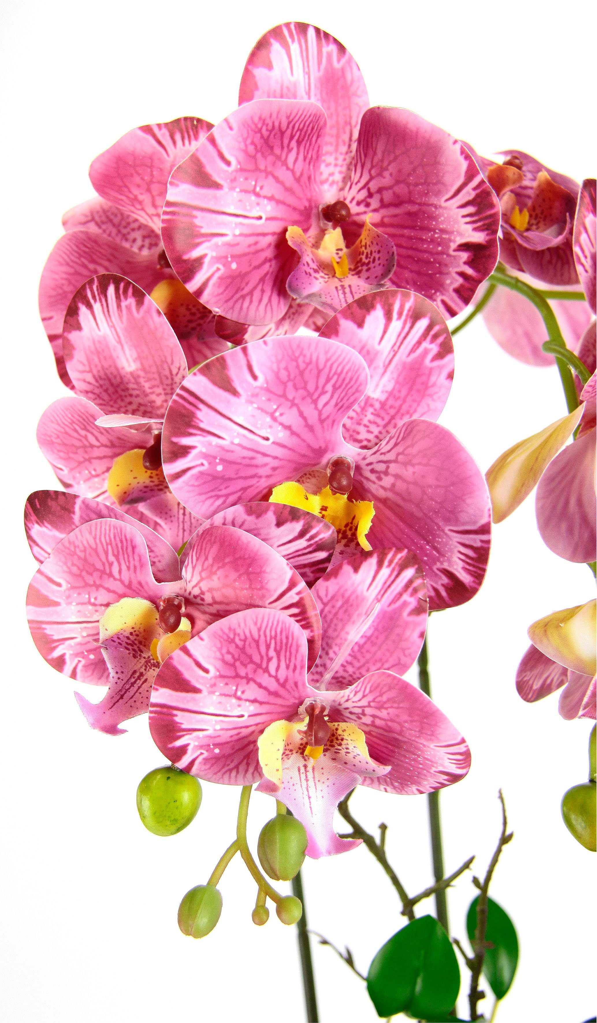 I.GE.A. Kunstbloem Orchidee In pot phalaenopsis orchidee phalaenopsis met bloempot bruiloft