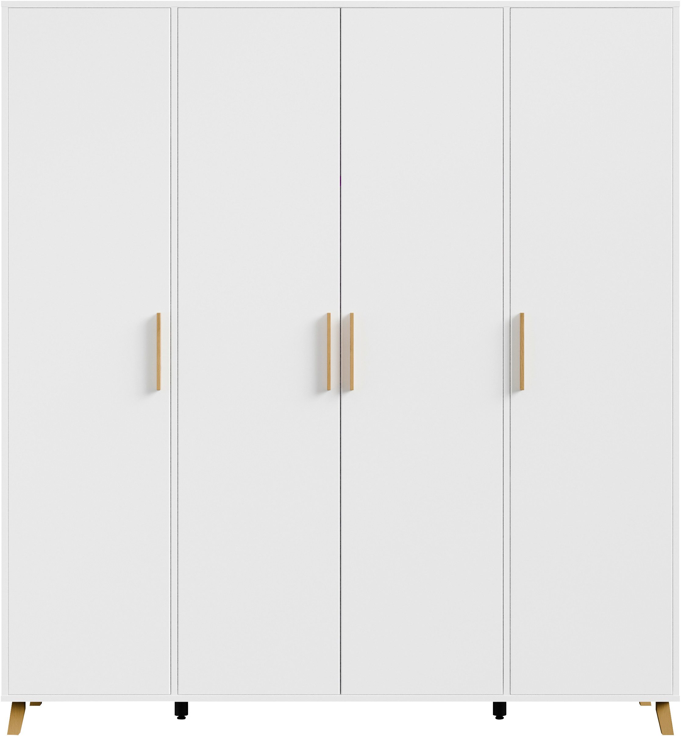 rauch Draaideurkast Kledingkast kast garderobe waskast SHINJO Grepen en voeten van massief hout, veel opbergruimte MADE IN GERMANY